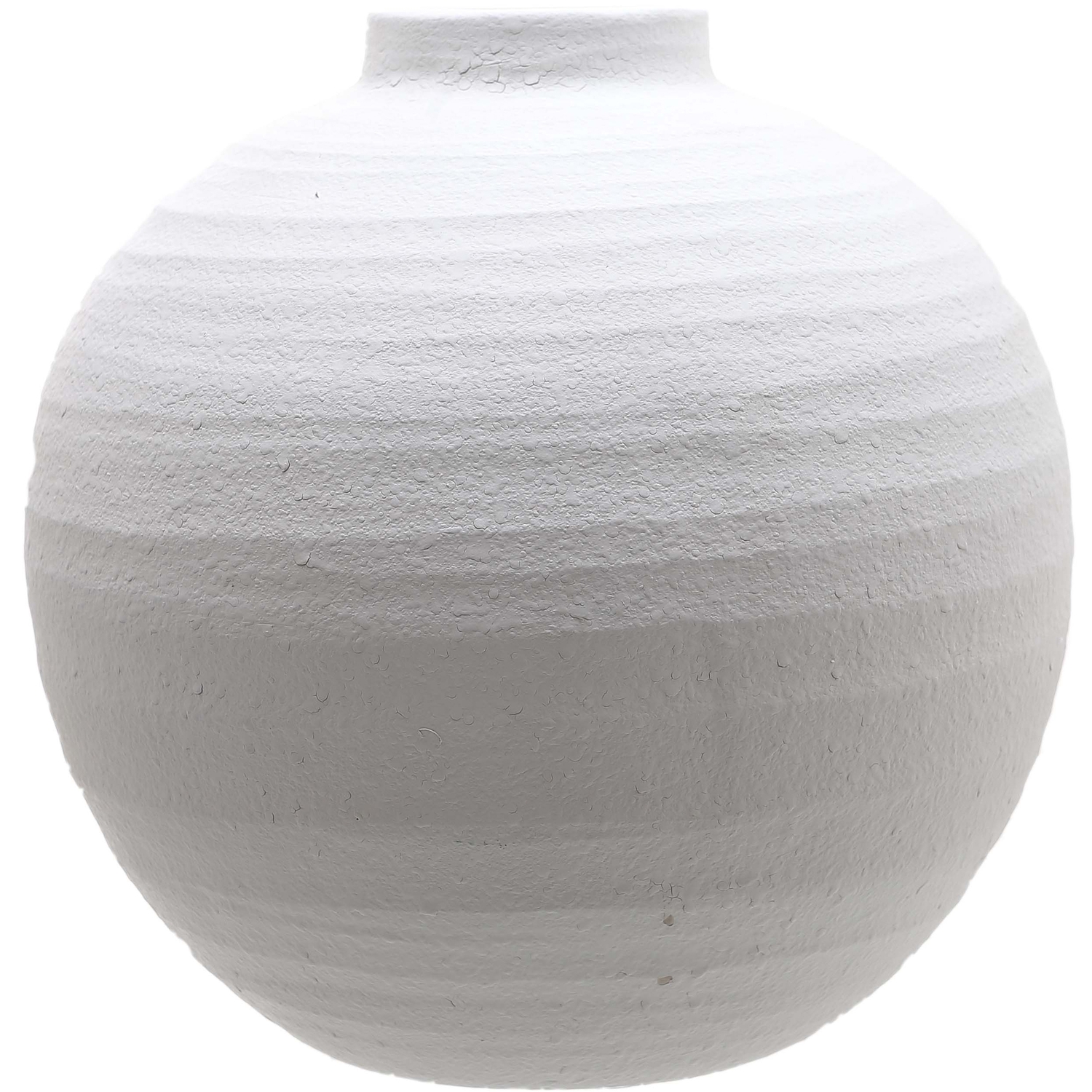 Tiber Large Matt White Ceramic Vase - Image 1