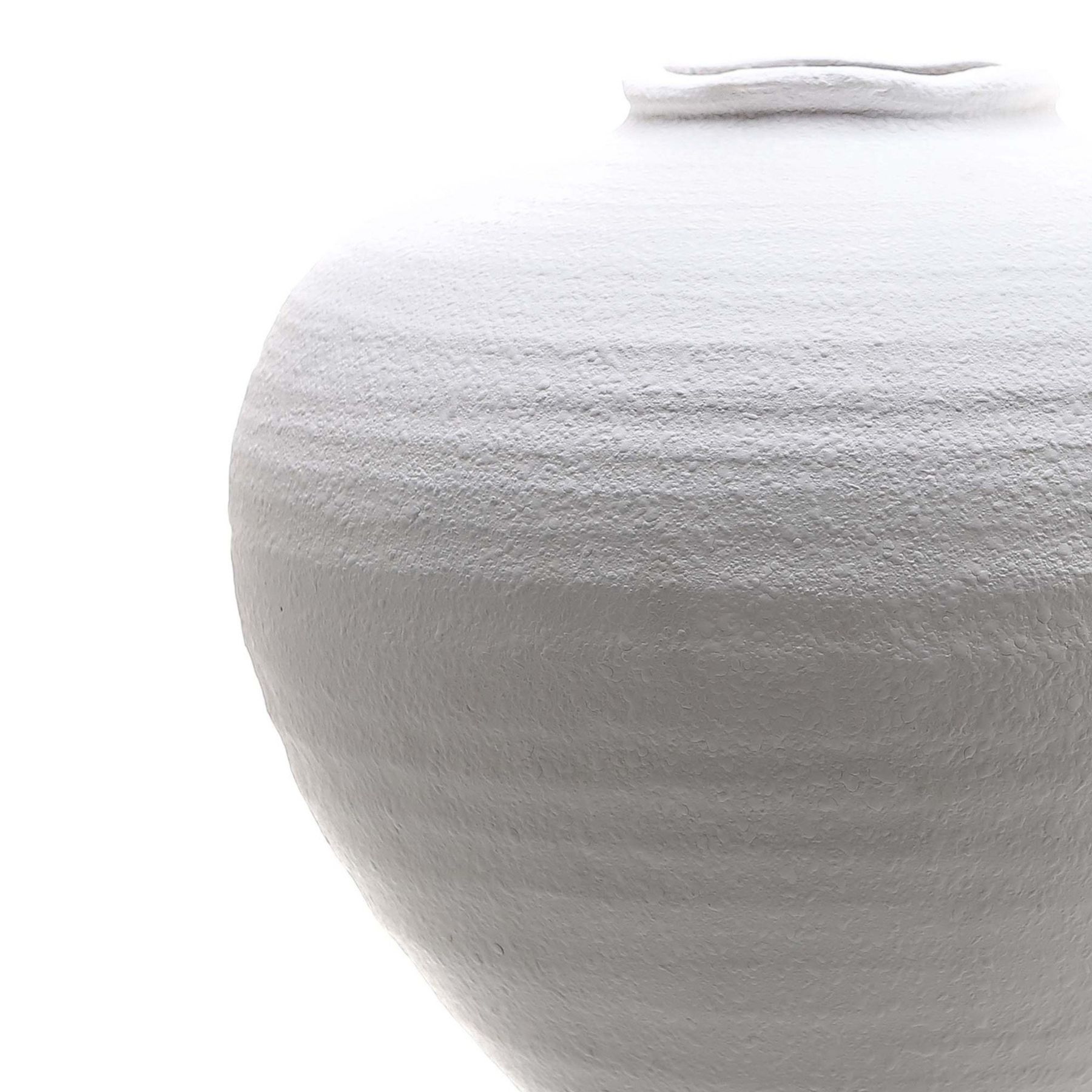 Regola Matt White Ceramic Vase - Image 2
