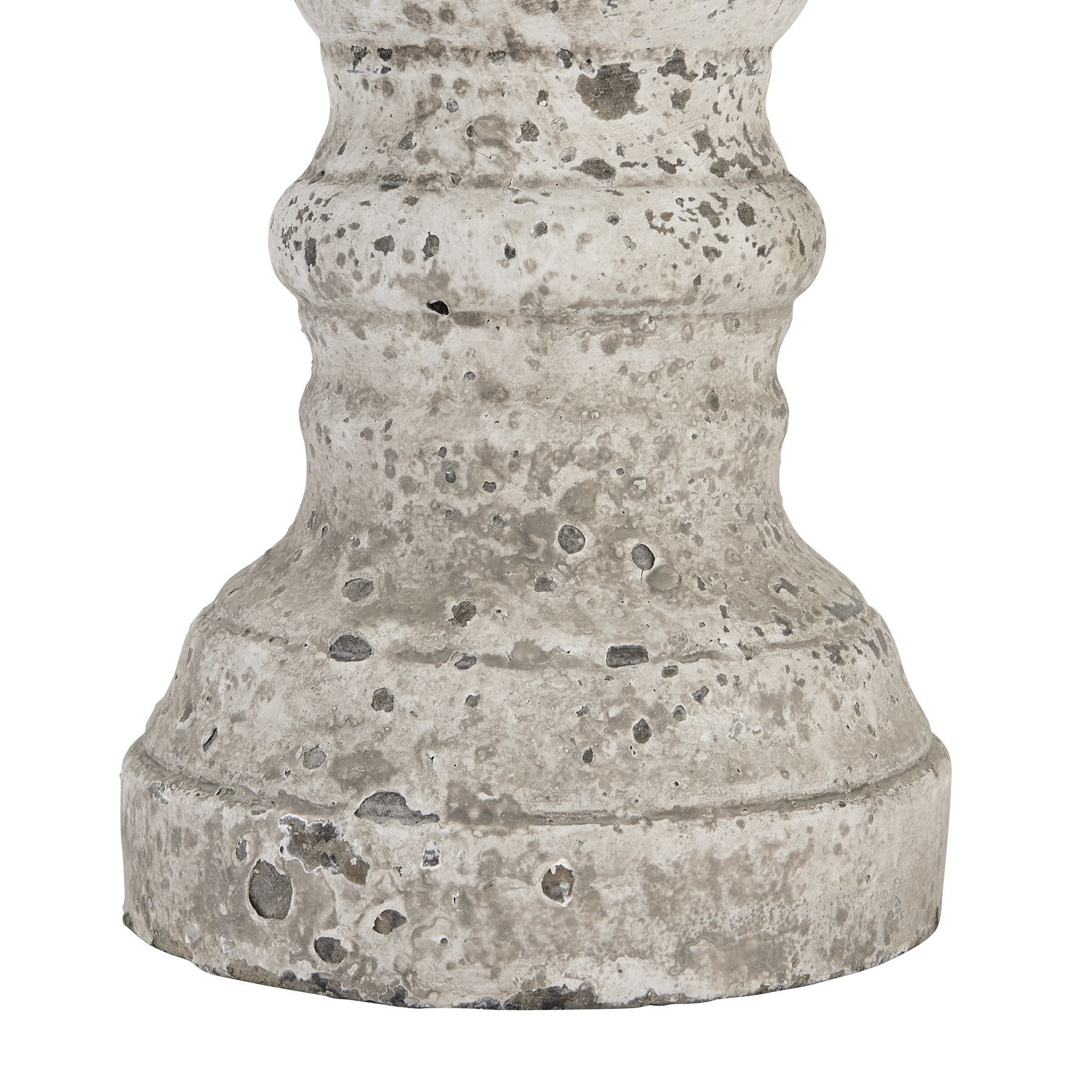 Large Stone Ceramic Column Candle Holder - Image 2
