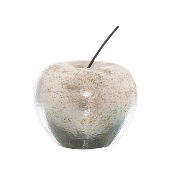 Silver Apple Ornament - Image 1