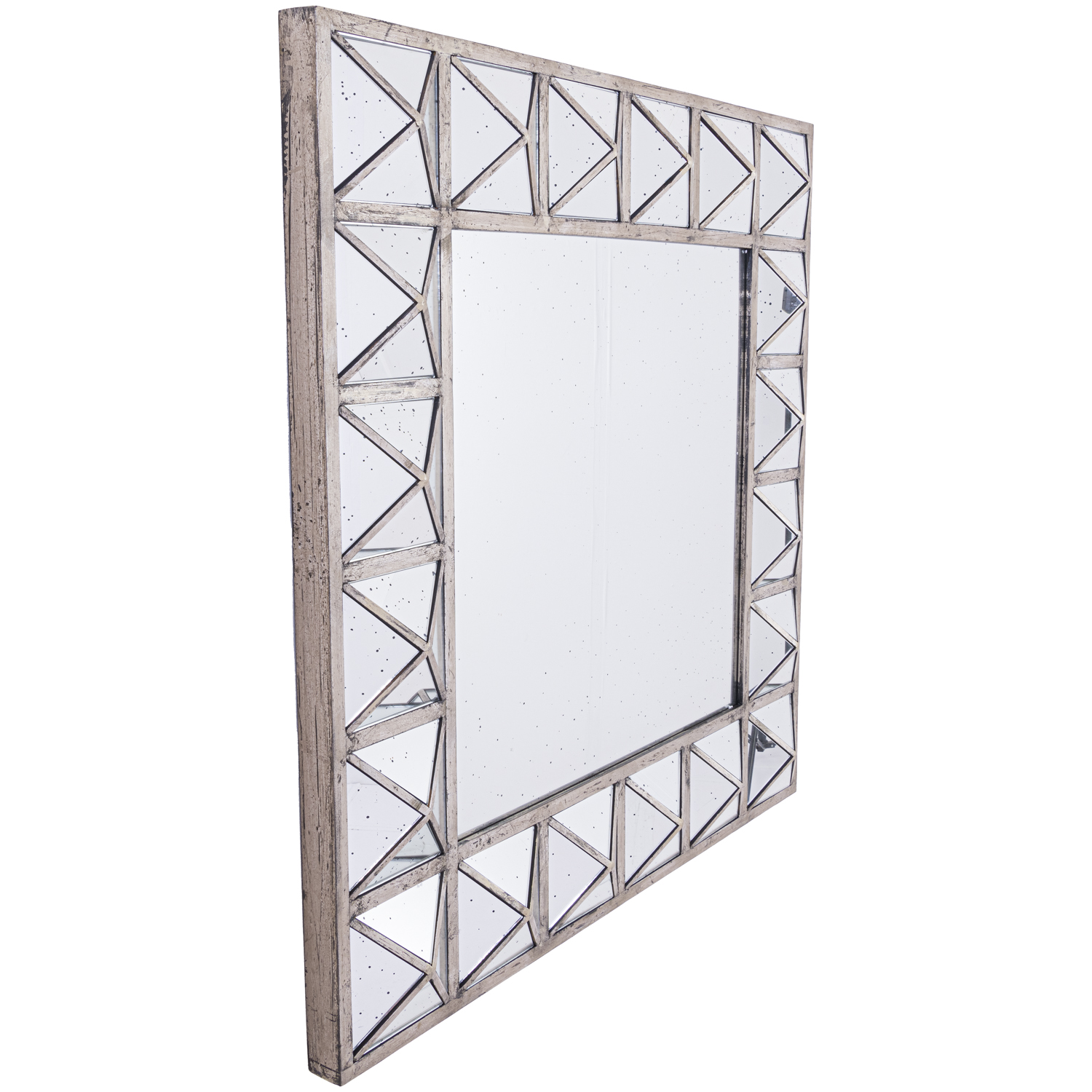 Augustus Detailed Triangulated Wall Mirror - Image 2