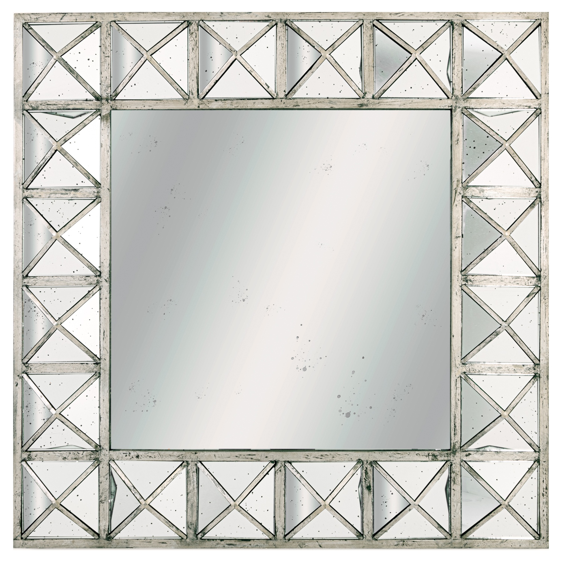 Augustus Detailed Triangulated Wall Mirror - Image 1