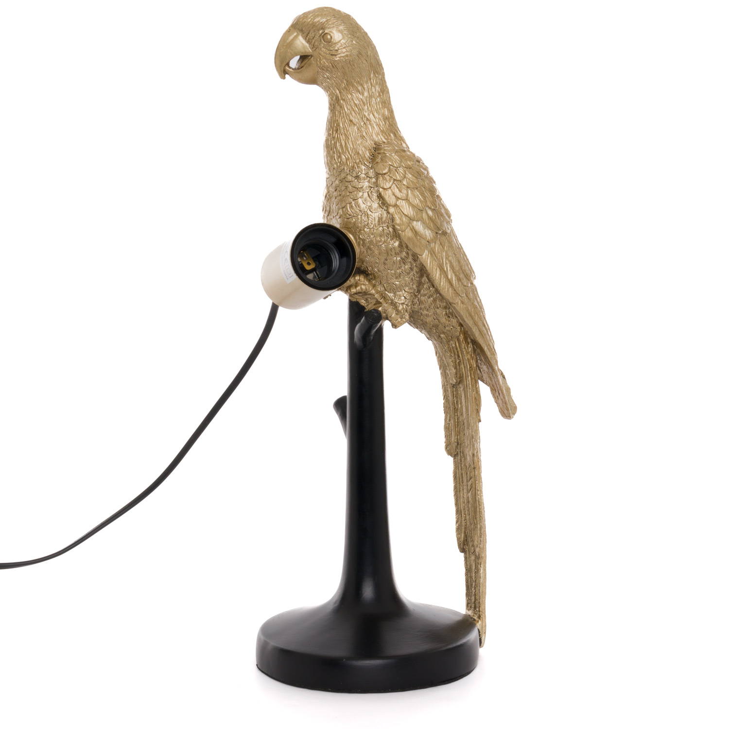 Percy The Parrot Gold And Black Table Lamp - Image 2
