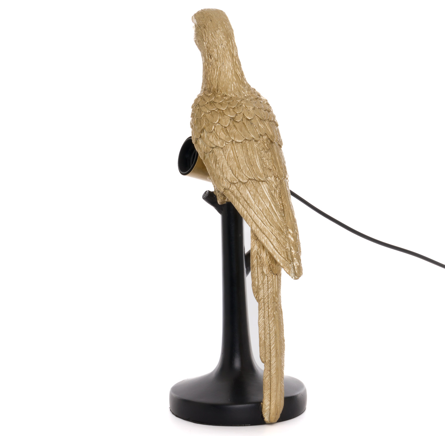 Percy The Parrot Gold And Black Table Lamp - Image 3