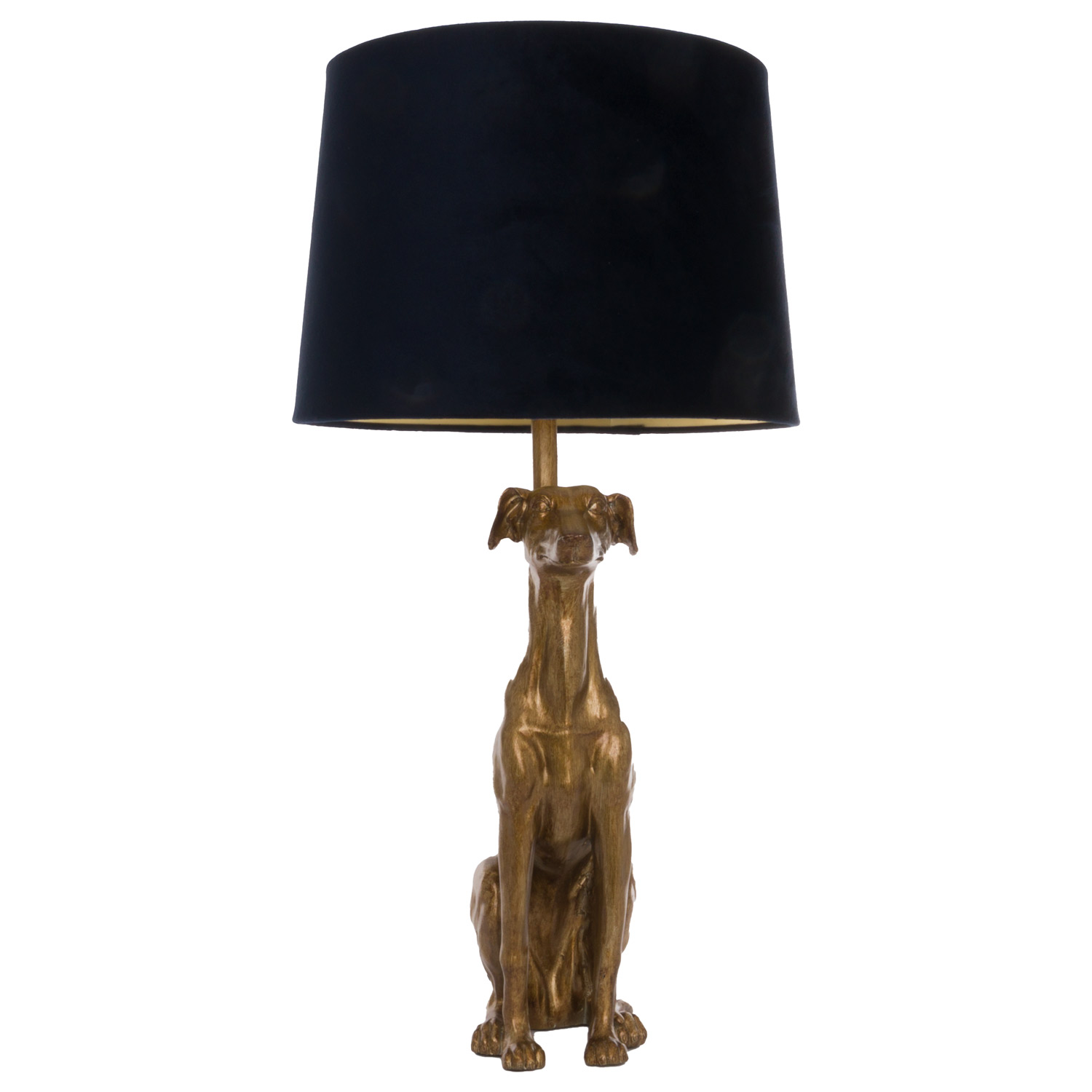 William The Whippet Gold Lamp With Charcoal Shade - Image 4