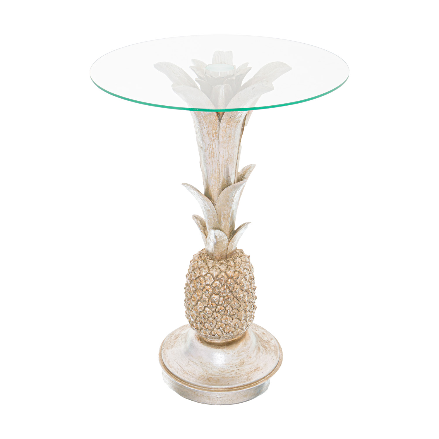 Ashby Silver Pinapple Side Table - Image 1