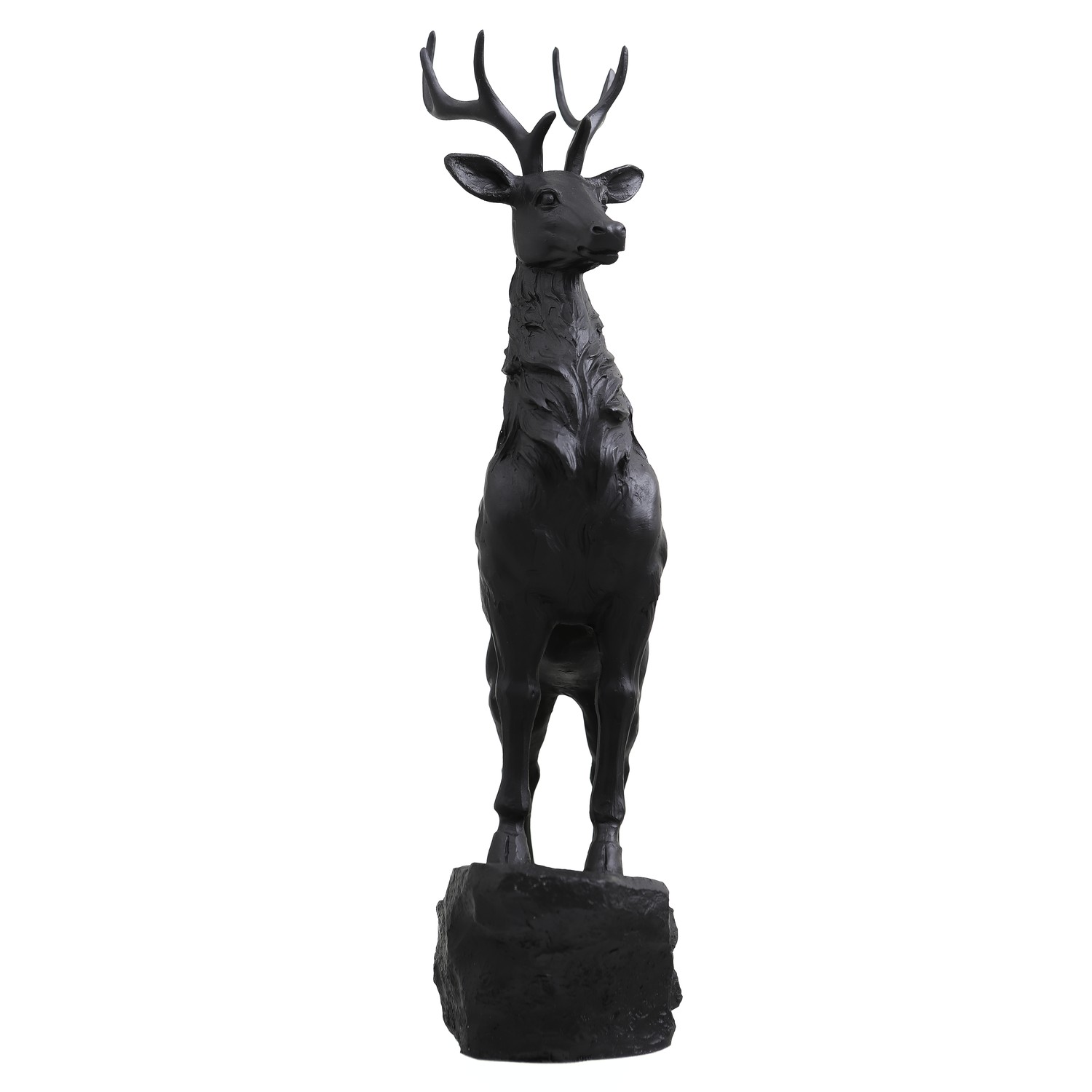 Large Black Standing Stag Ornament - Image 3