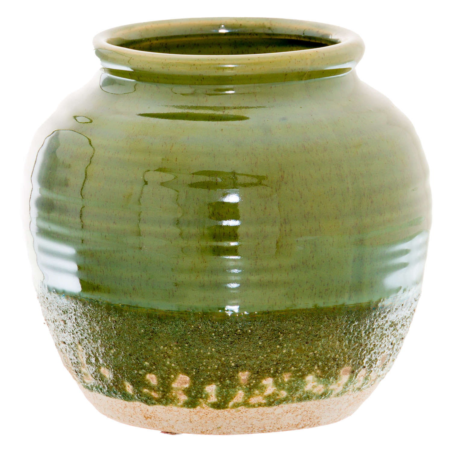 Seville Collection Olive Squat Vase - Image 1