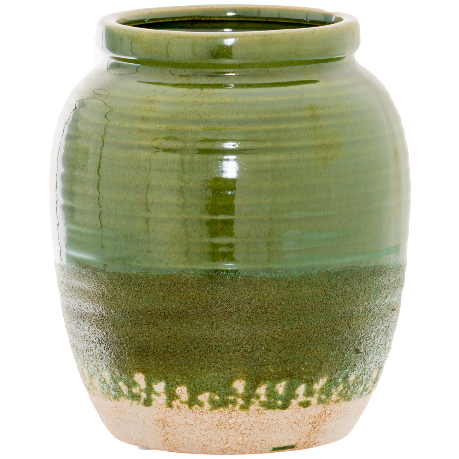 Seville Collection Olive Bulbous Vase - Image 1