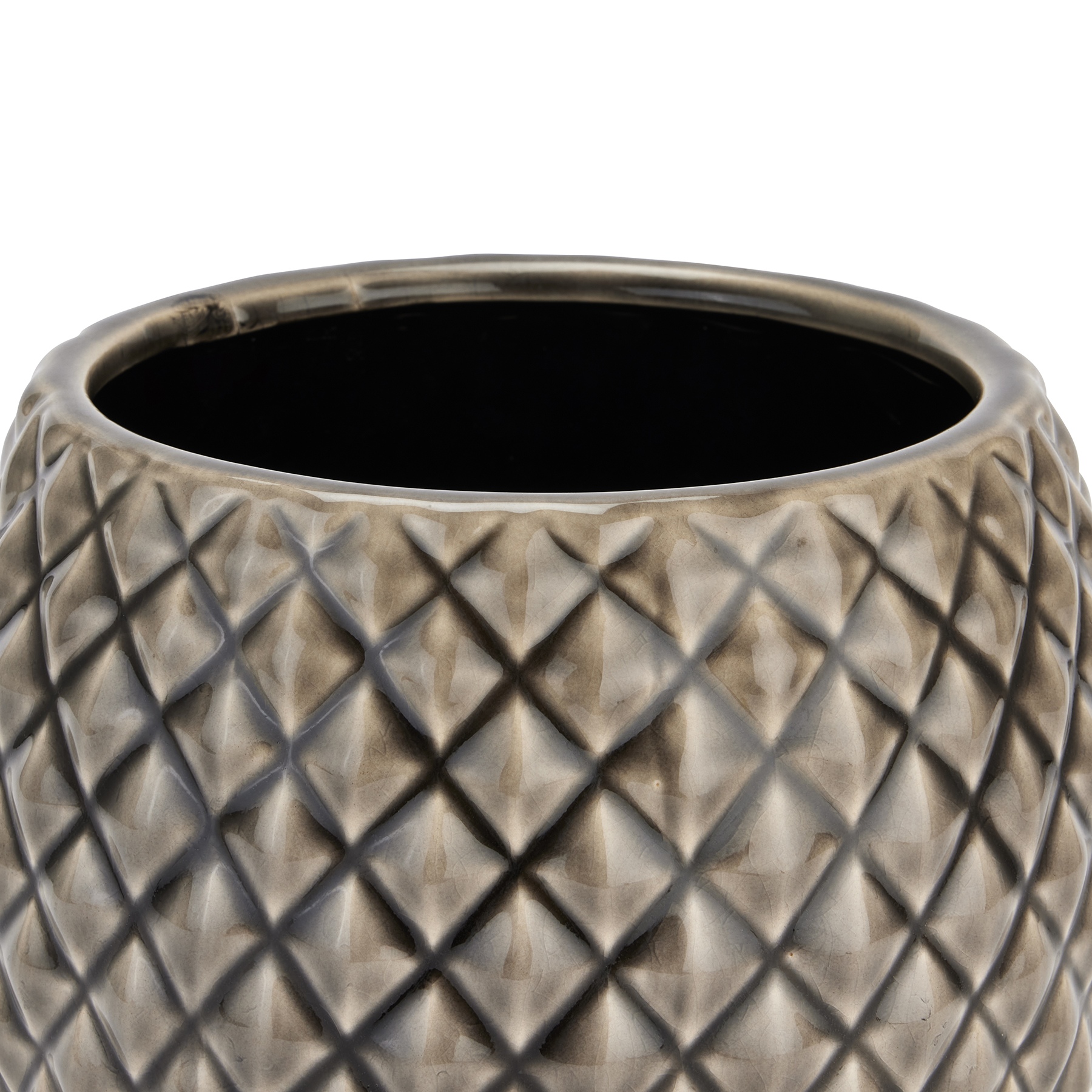 Seville Collection Grey Diamond Planter - Image 2