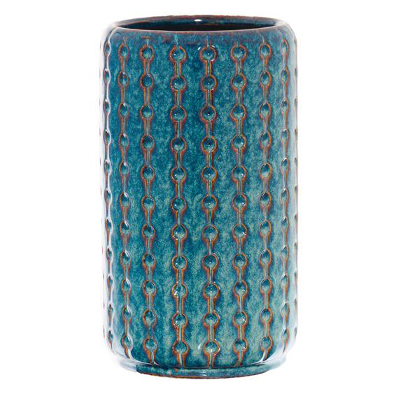 Seville Collection Indigo Cylinder Vase - Image 1