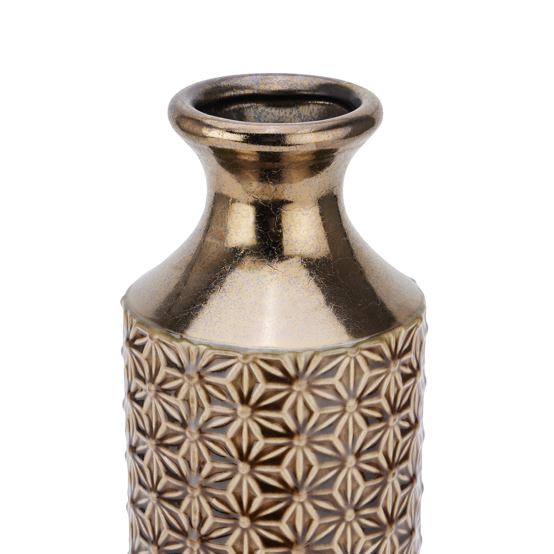 Seville Collection Caramel Fluted Vase - Image 2