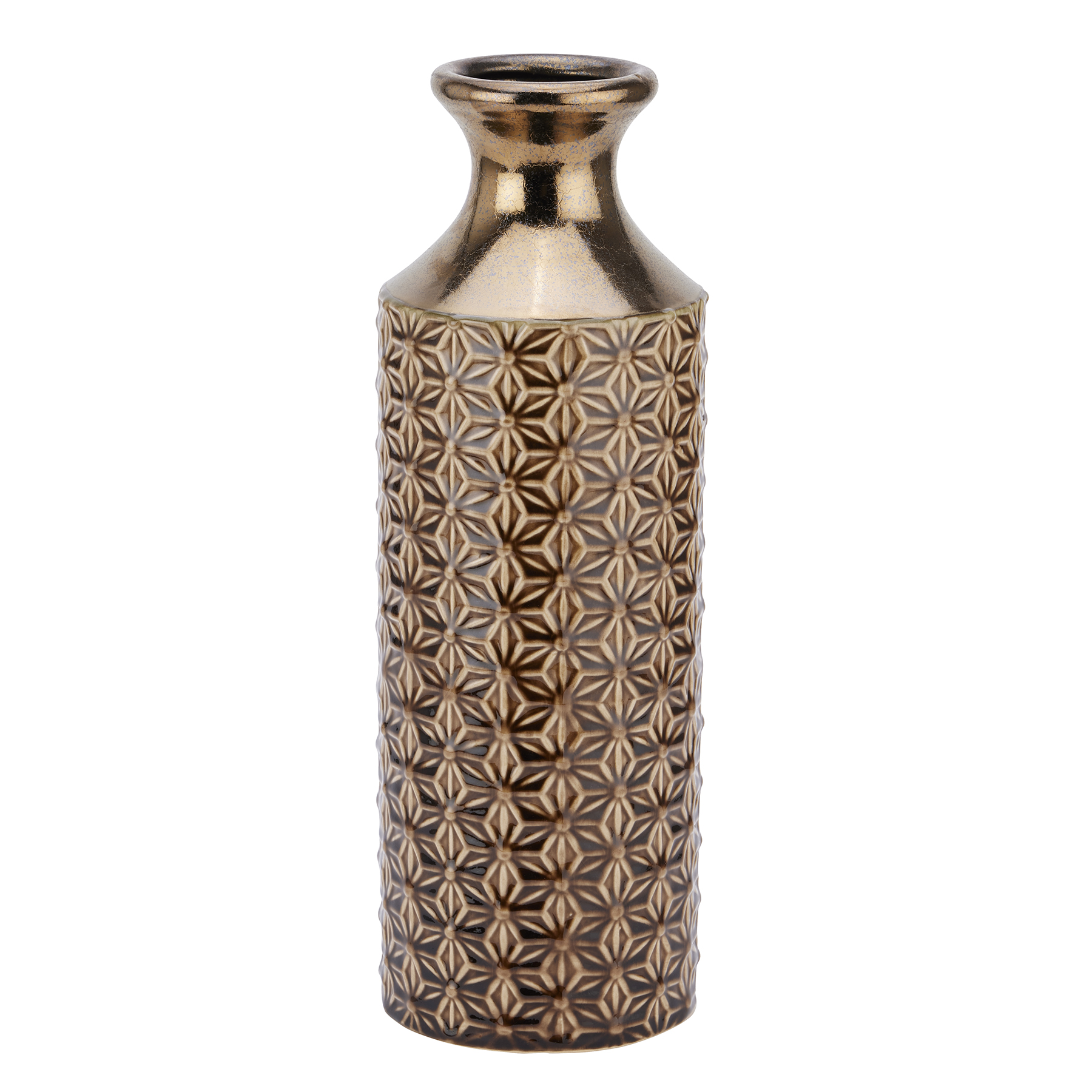 Seville Collection Caramel Fluted Vase - Image 1