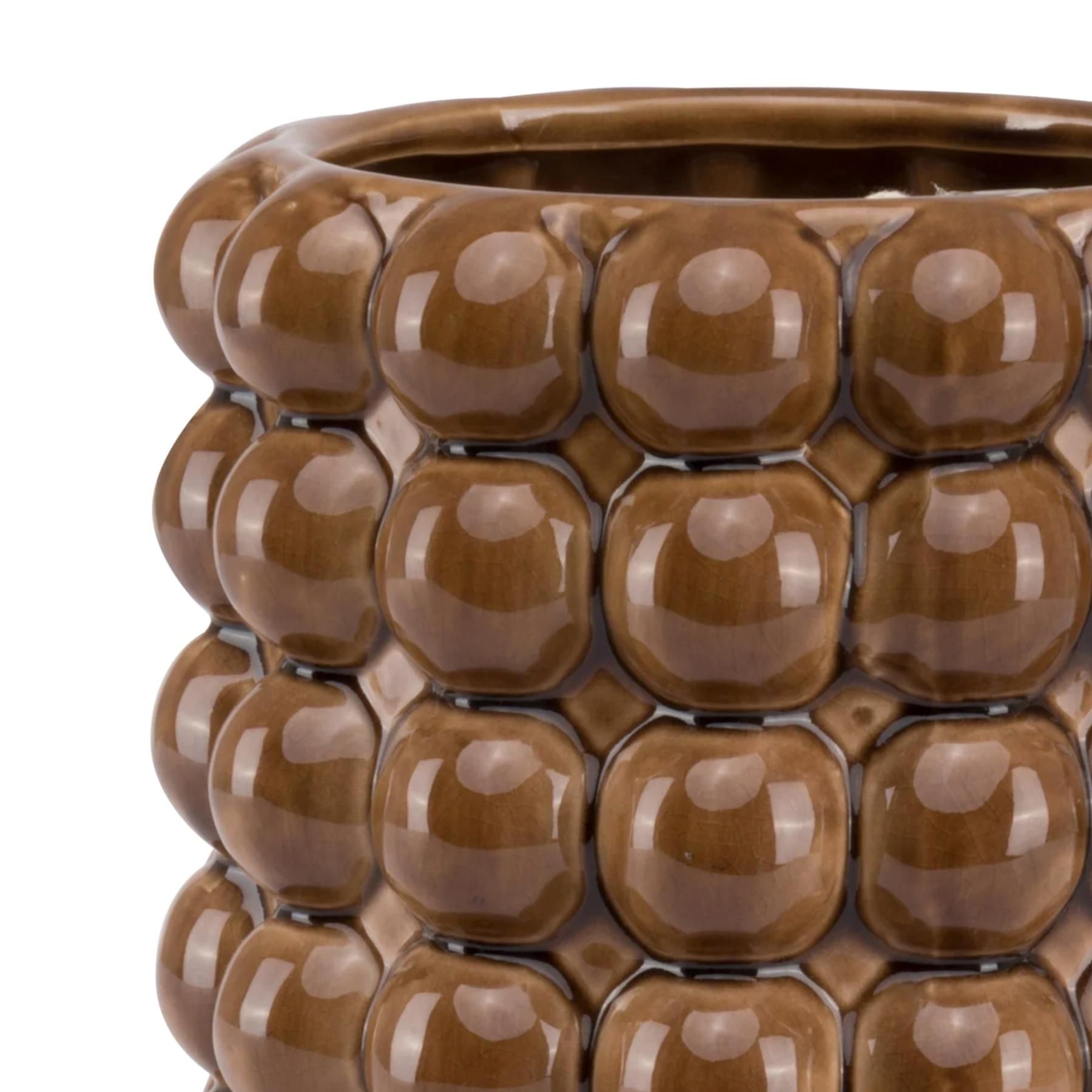 Seville Collection Large Caramel Bubble Planter - Image 2