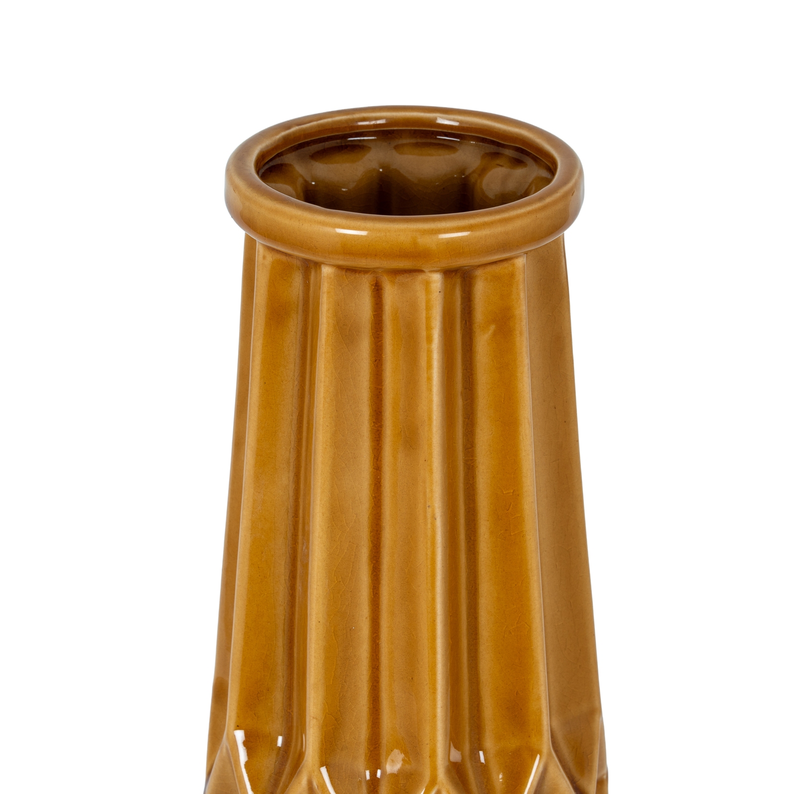 Seville Collection Tall Ochre Vase - Image 2