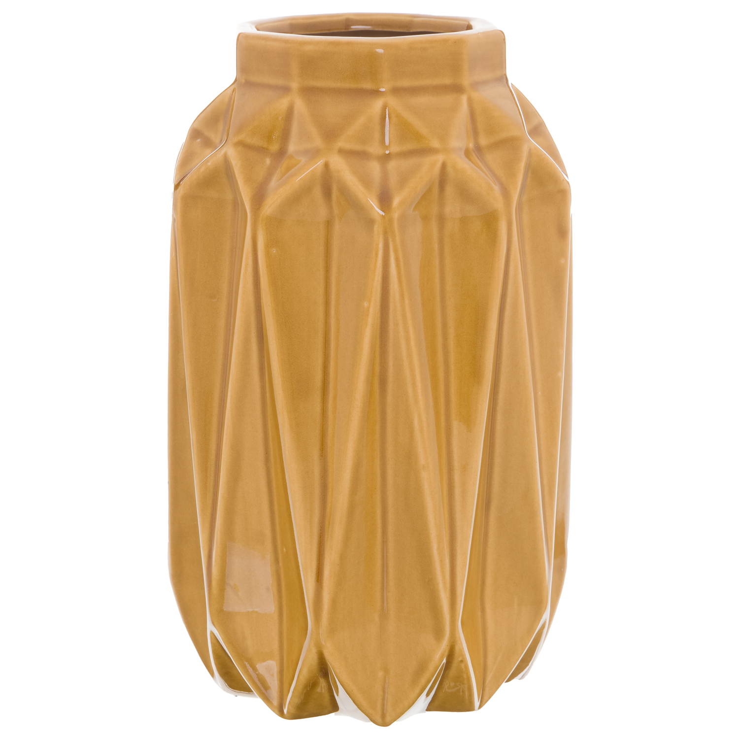 Seville Collection Ochre Vase - Image 1