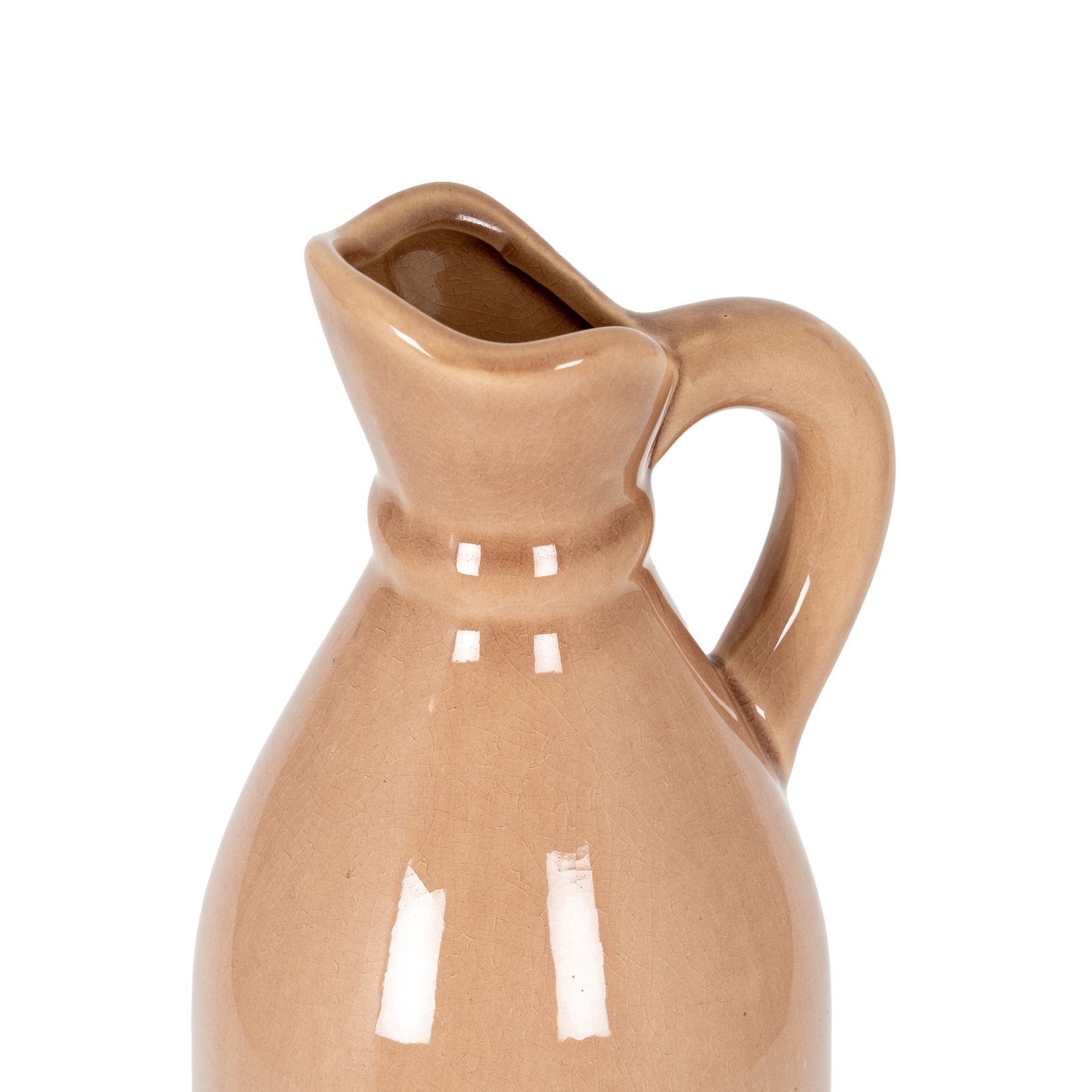 Decorative Tall Blush Stoneware Jug - Image 2