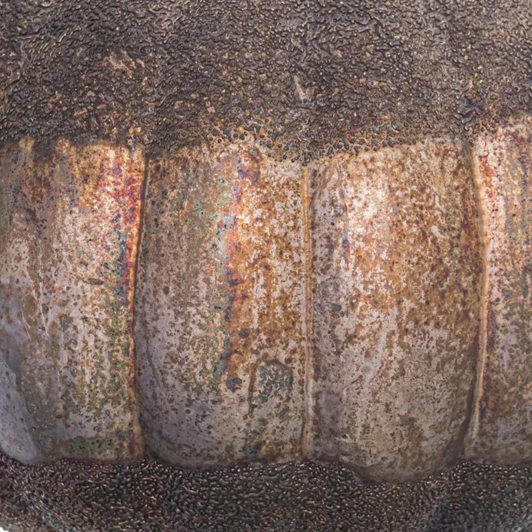 Large Burnished Decorative Pumpkin - Image 2