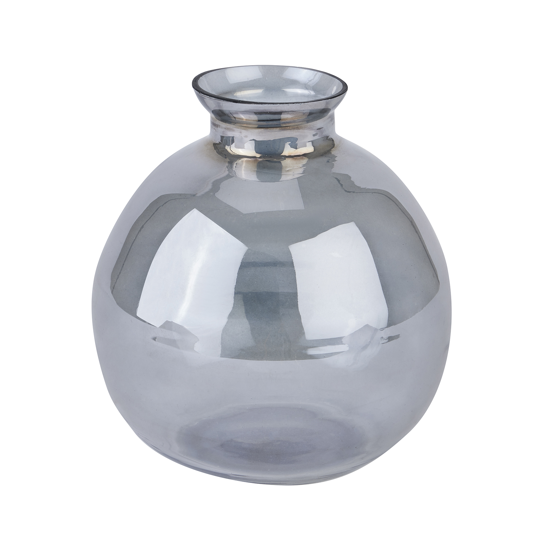 Smoked Midnight Squat Stem Vase - Image 1