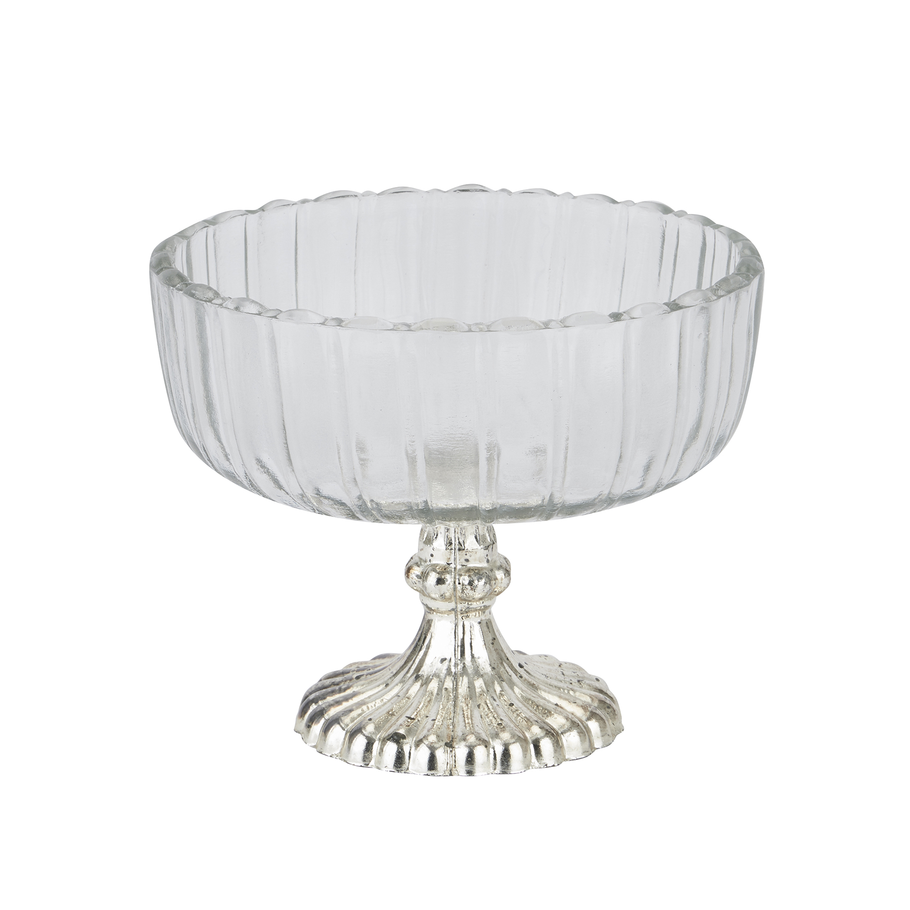 Small Fluted Glass Display Bowl - Image 1