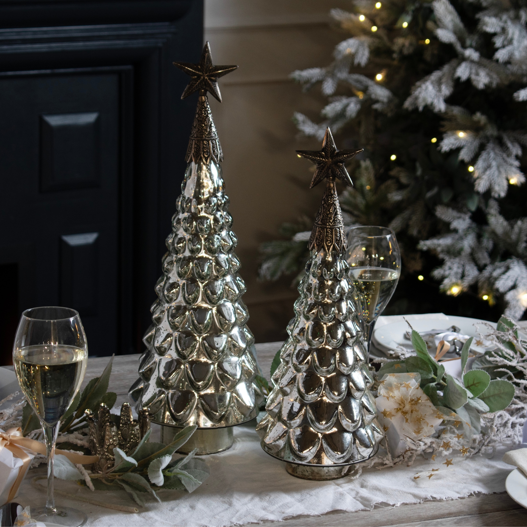 Noel Collection Textured Star Topped Decorative Tree - Image 3