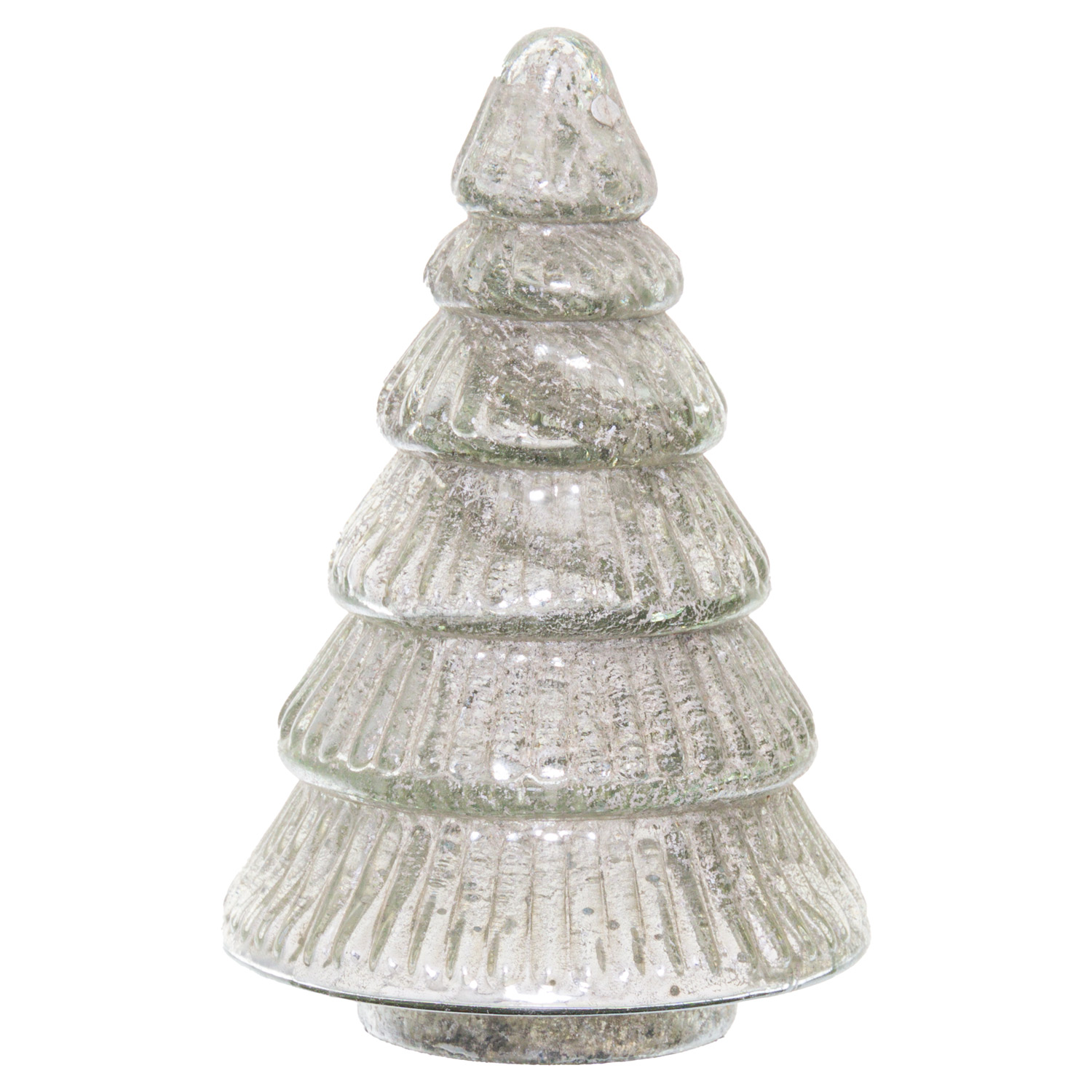 The Noel Collection Tiered Decorative Small Glass Tree - Image 1