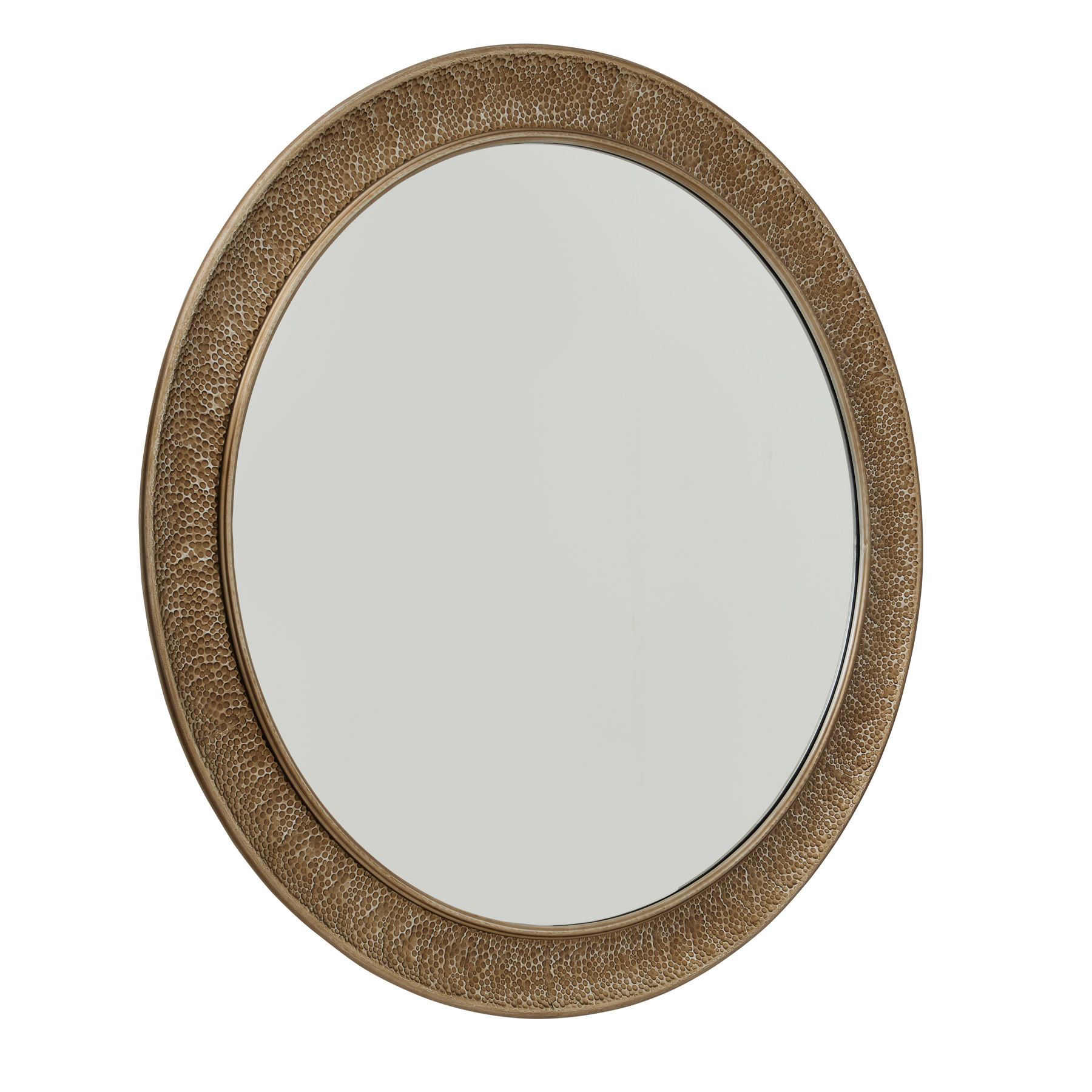 Hammered Large Silver Wall Mirror - Image 1