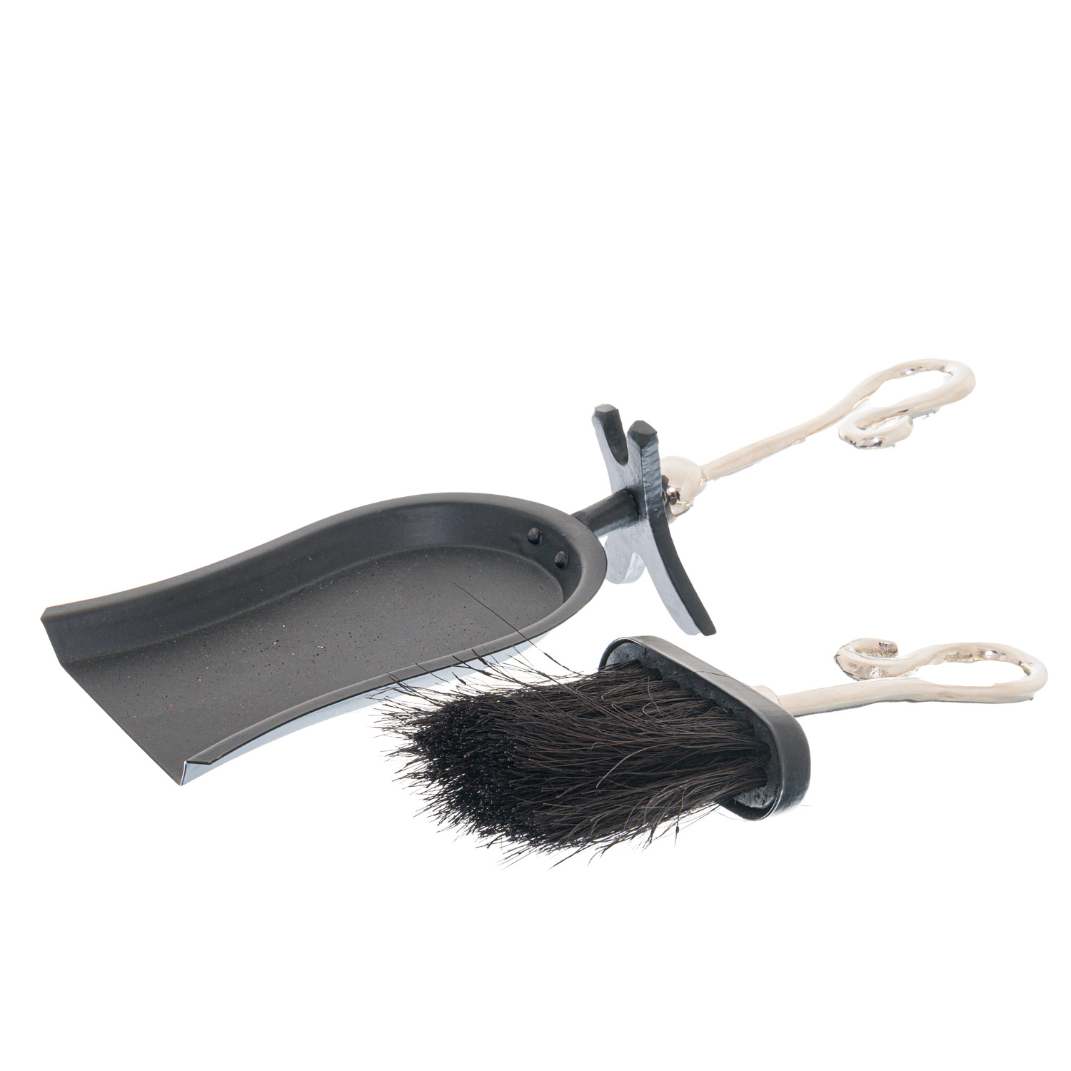 Chrome Crook Handled Hearth Tidy - Image 2