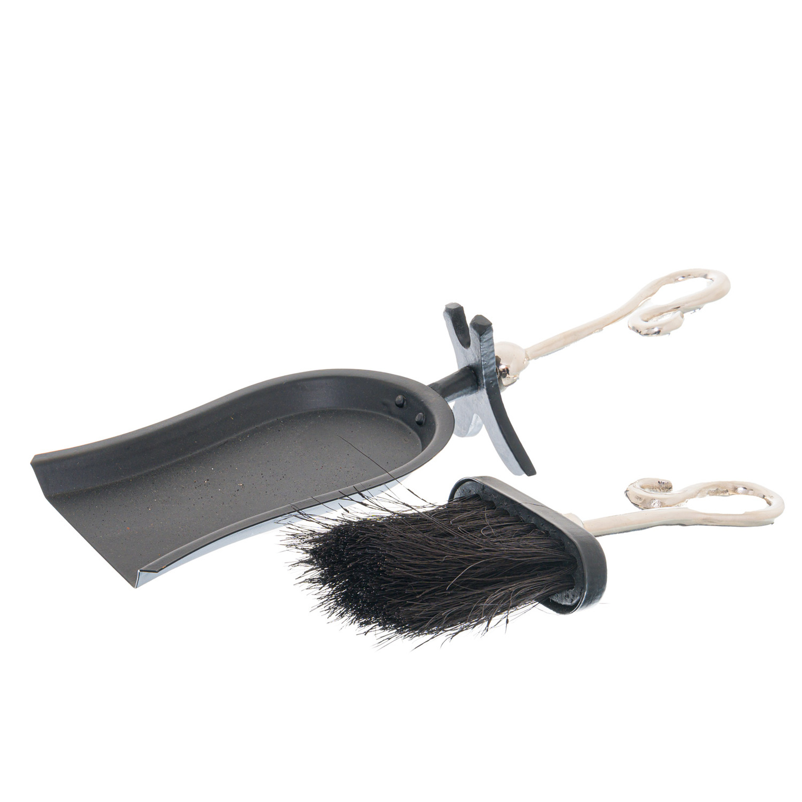Chrome Crook Handled Hearth Tidy - Image 3