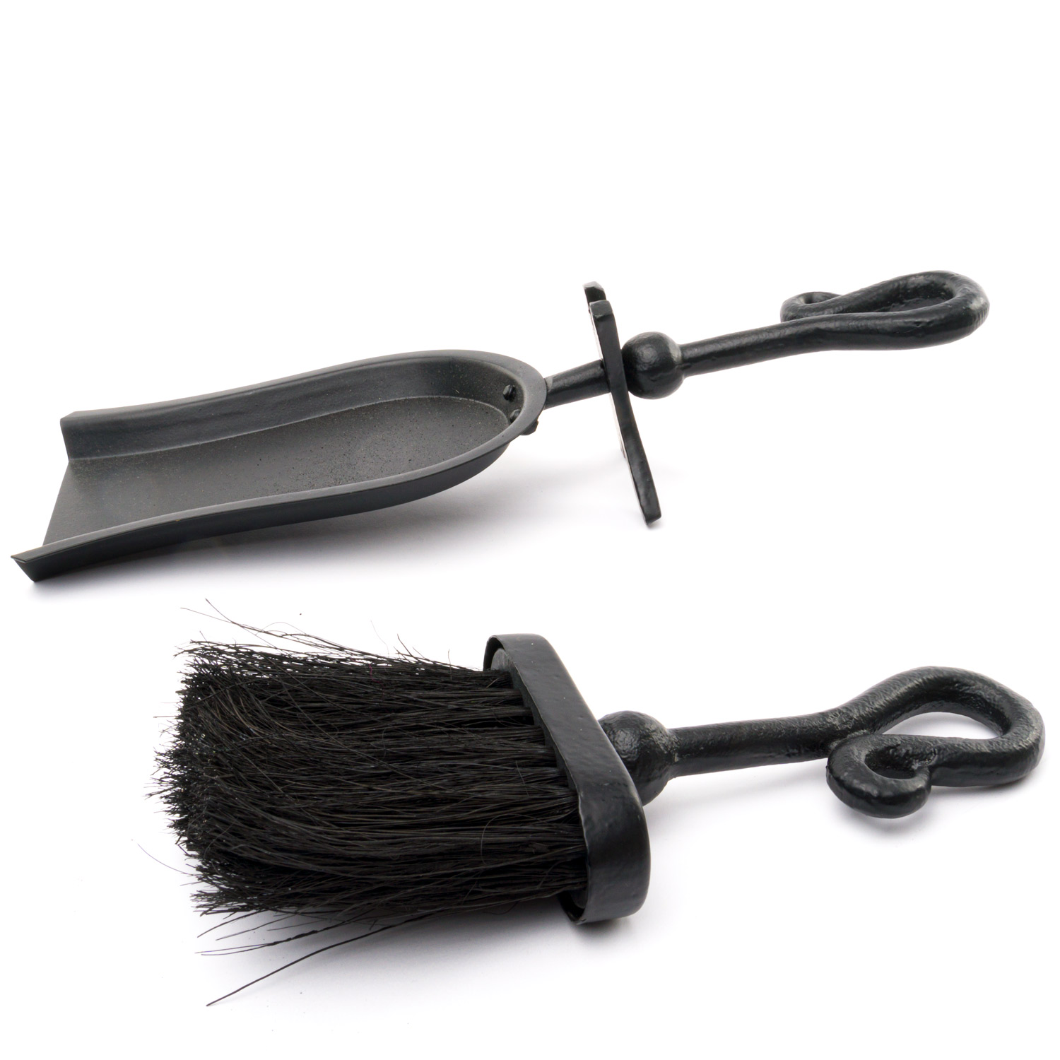 Black Crook Handled Hearth Tidy - Image 3