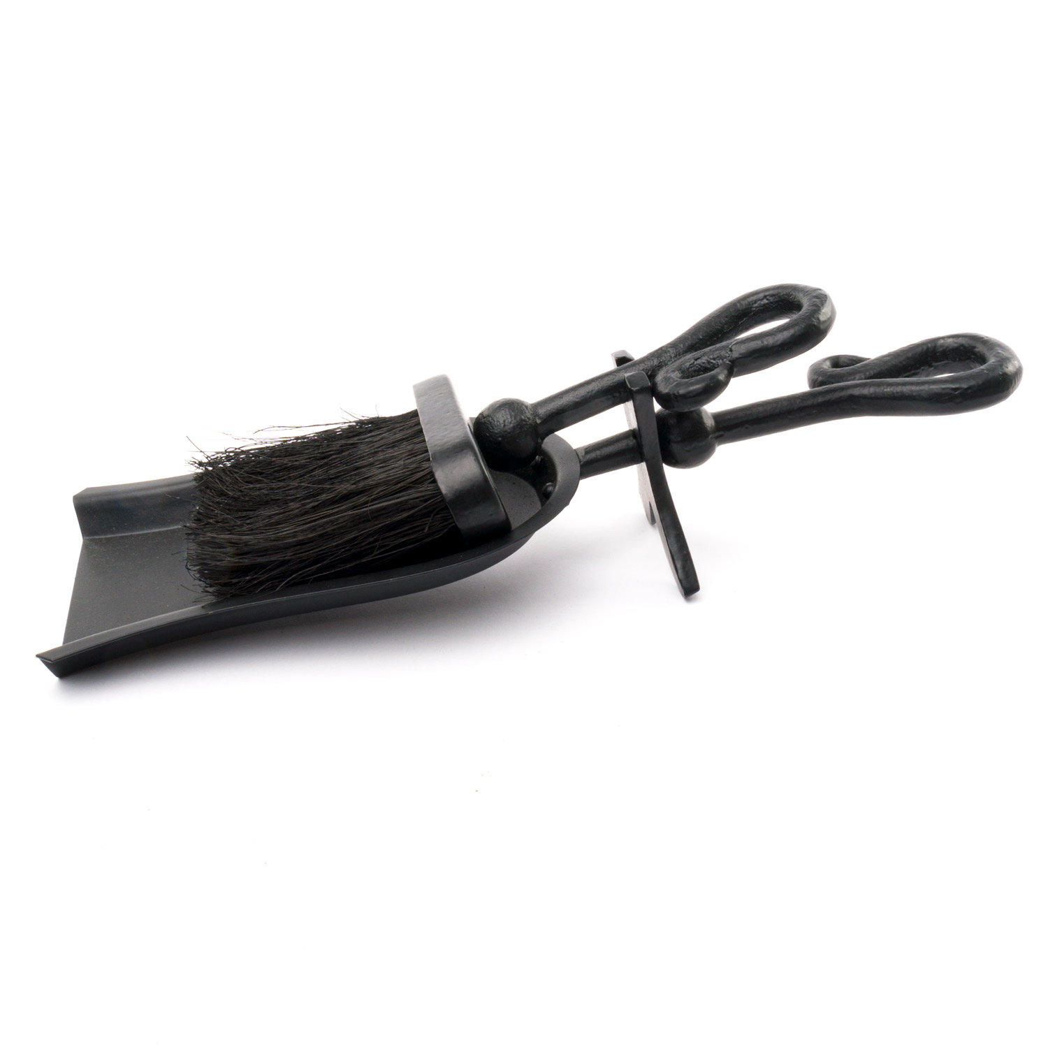 Black Crook Handled Hearth Tidy - Image 1