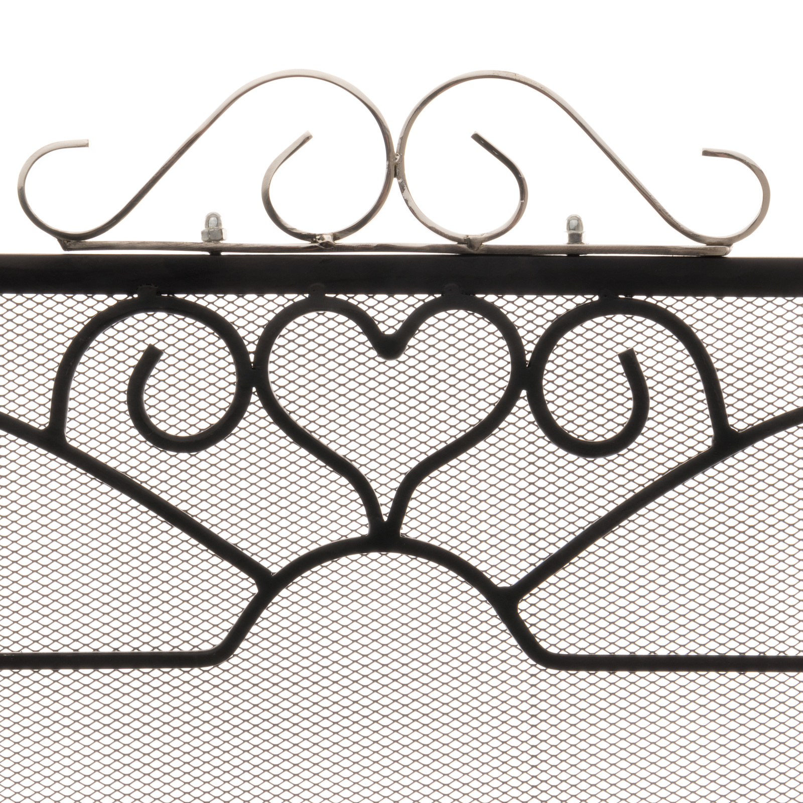 Chrome Topped Three Fold Fire Screen - Image 3