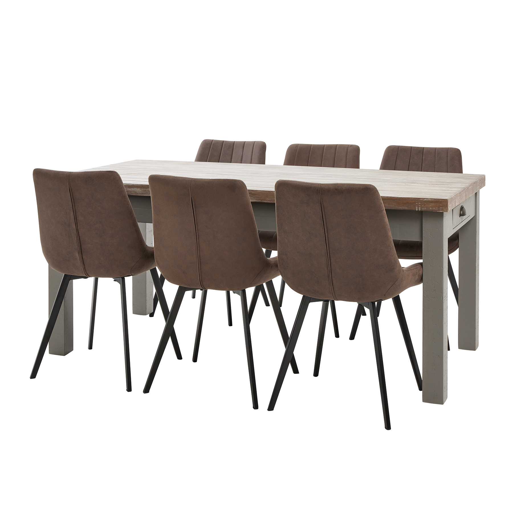 The Oxley Collection Dining Table With Two Drawers - Image 4
