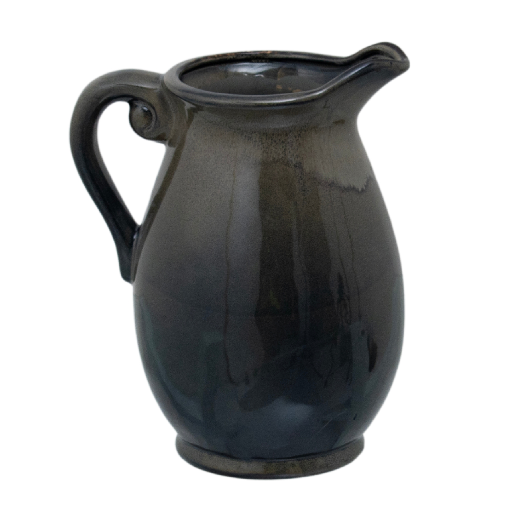 Large Olive Olpe Vase - Image 1