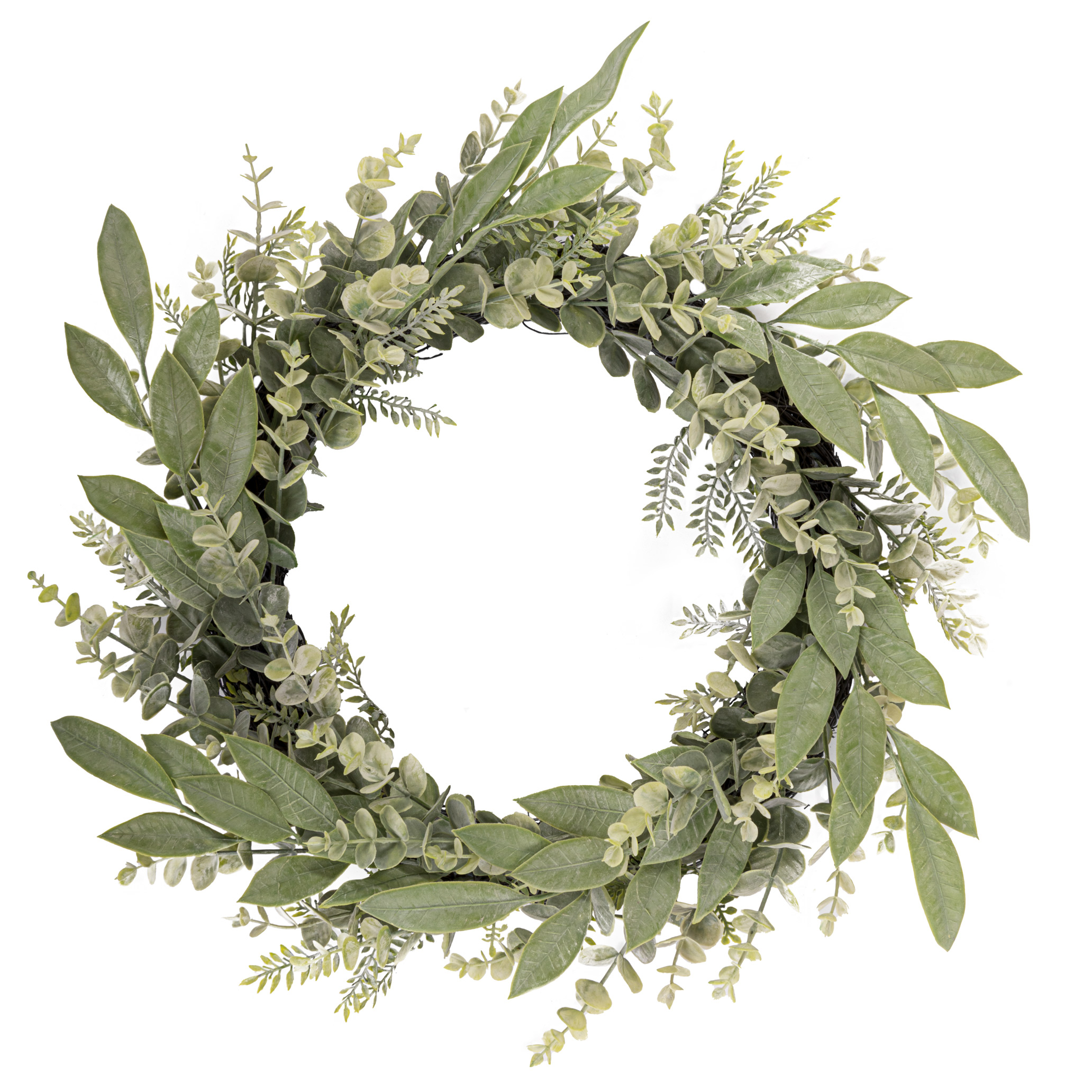 Ruscus And Eucalyptus Christmas  Wreath - Image 1