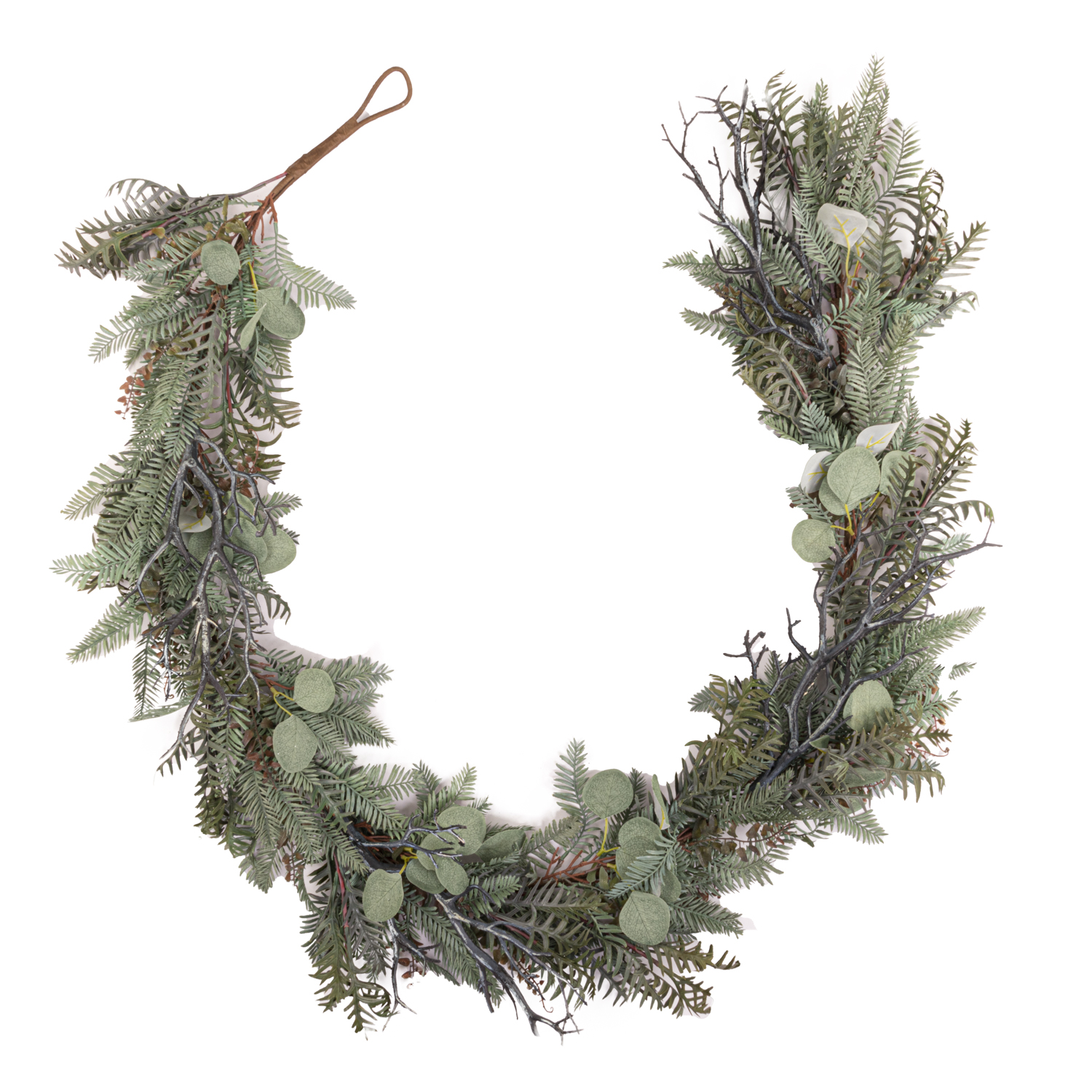 Winter Garland With Eucalyptus And Fern - Image 1