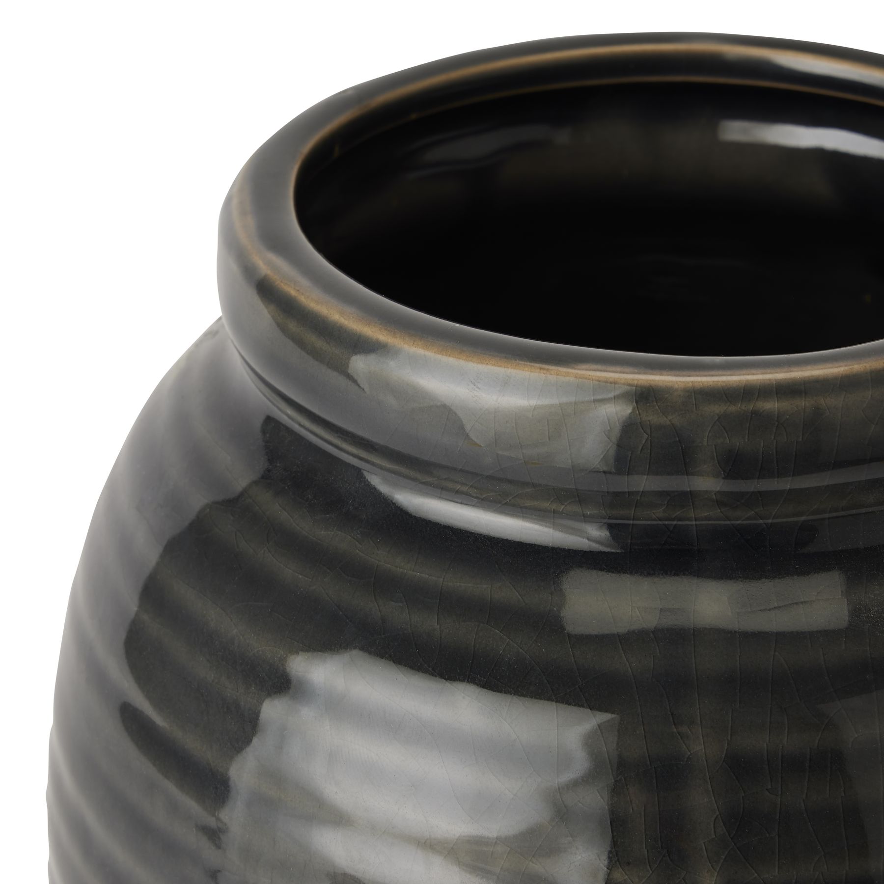 Seville Collection Navy Bulbous Vase - Image 2