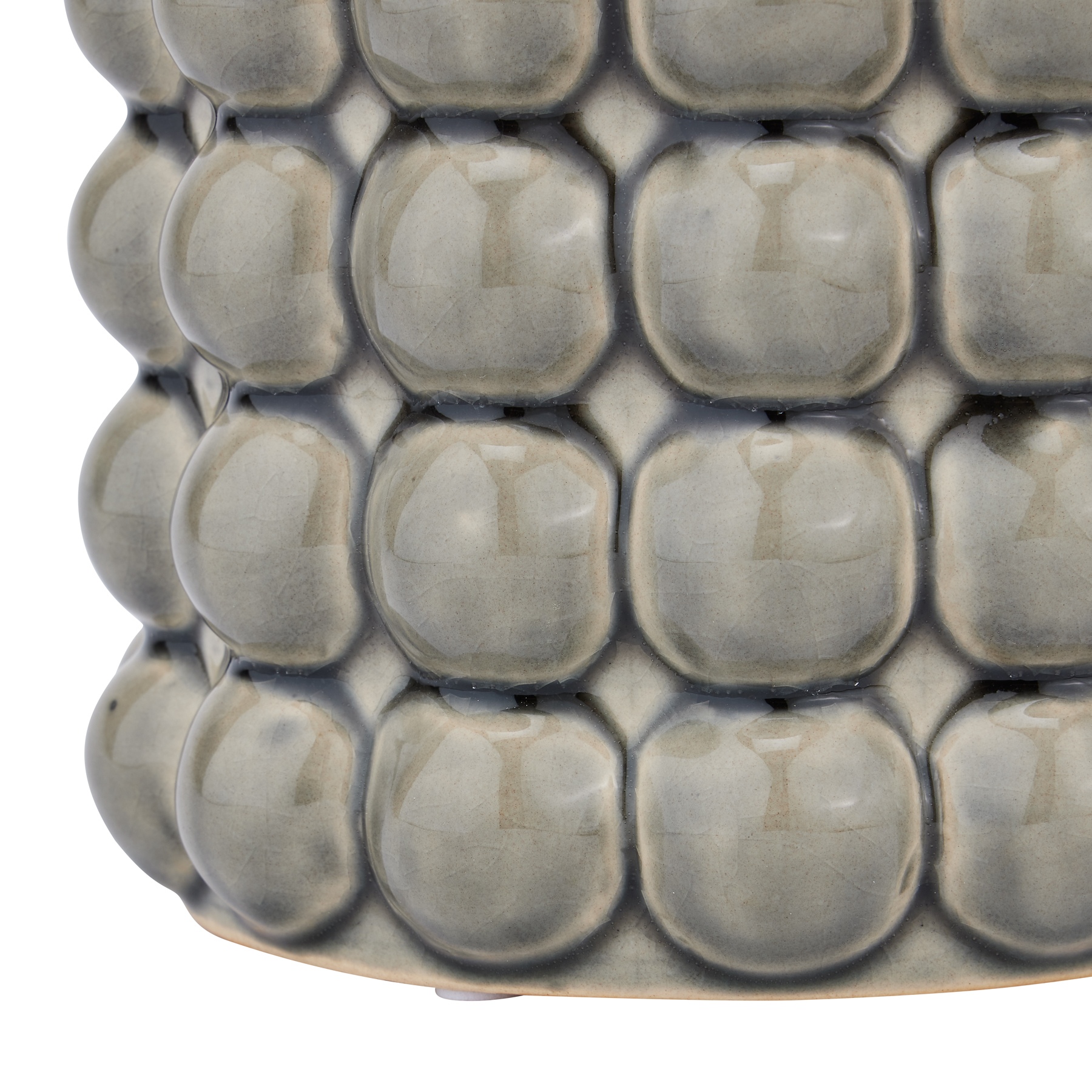 Seville Collection Grey Bubble Planter - Image 2