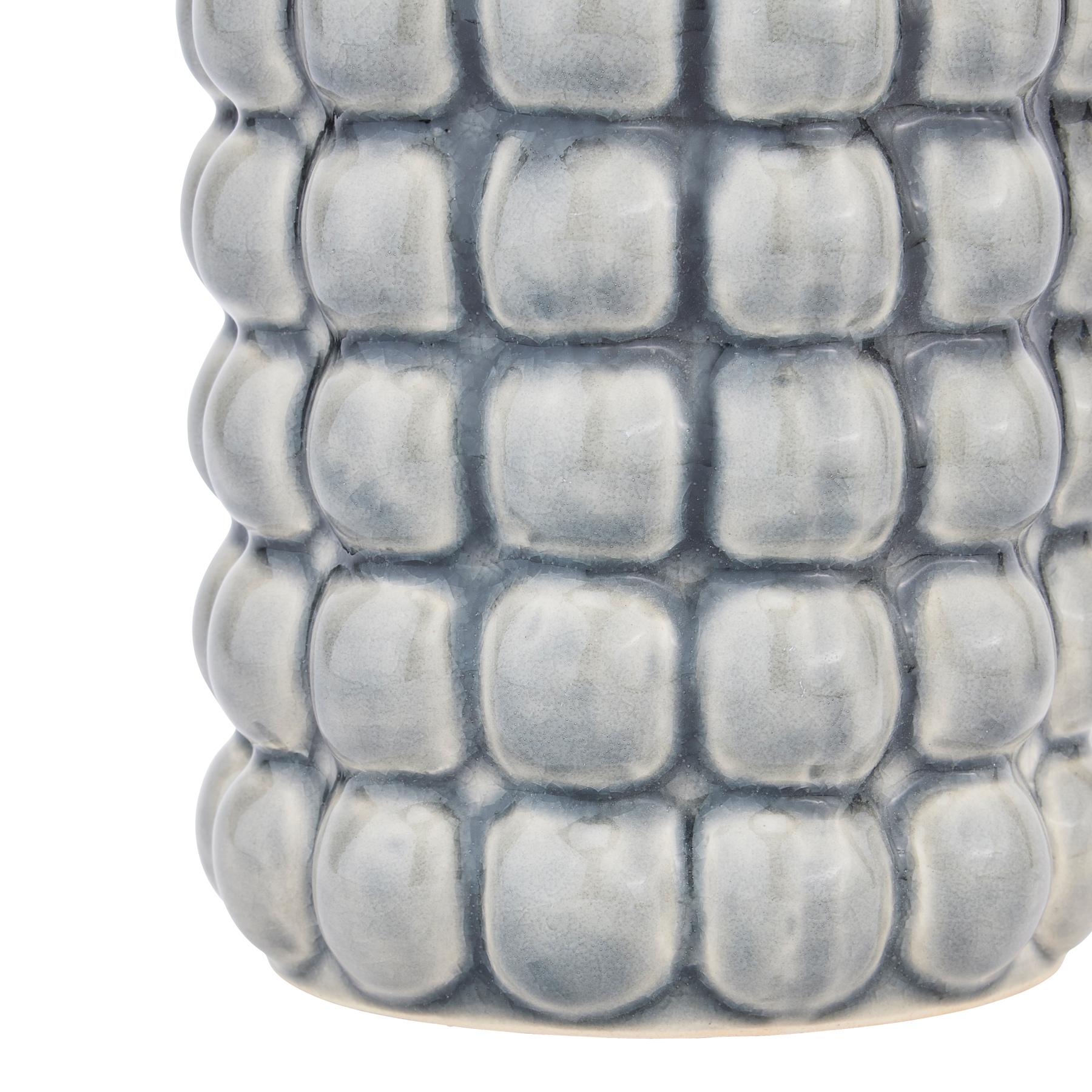 Seville Collection Grey Bubble Vase - Image 3