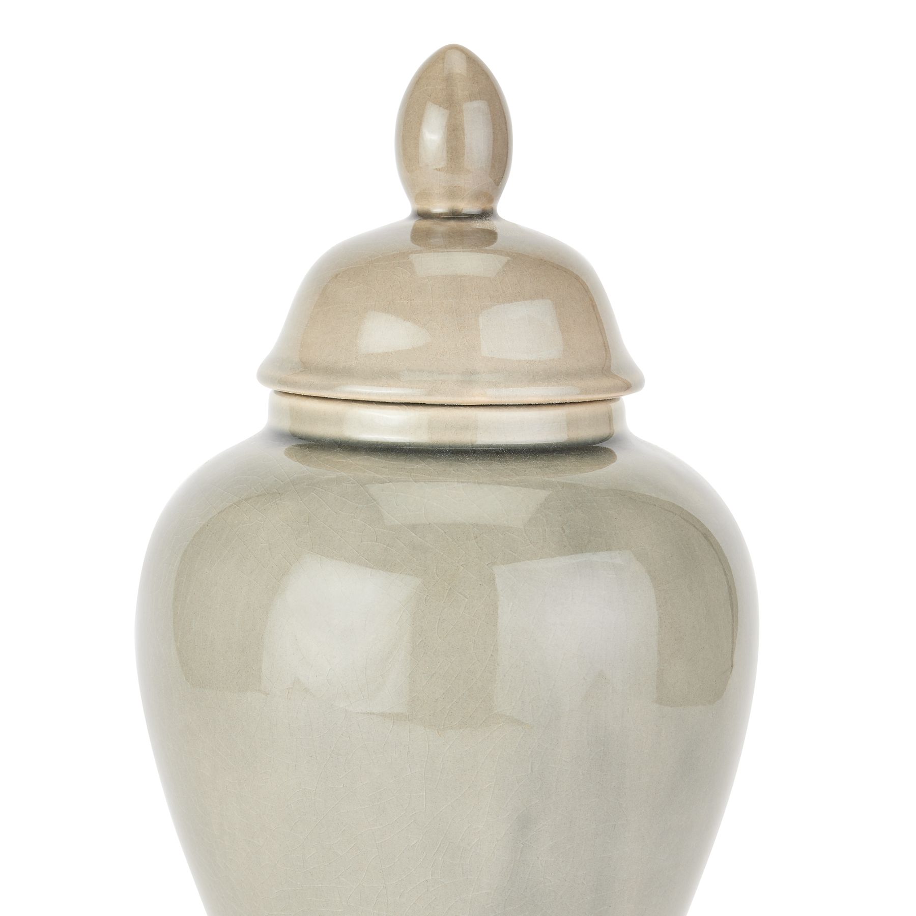 Seville Collection Grey Ginger Jar - Image 3