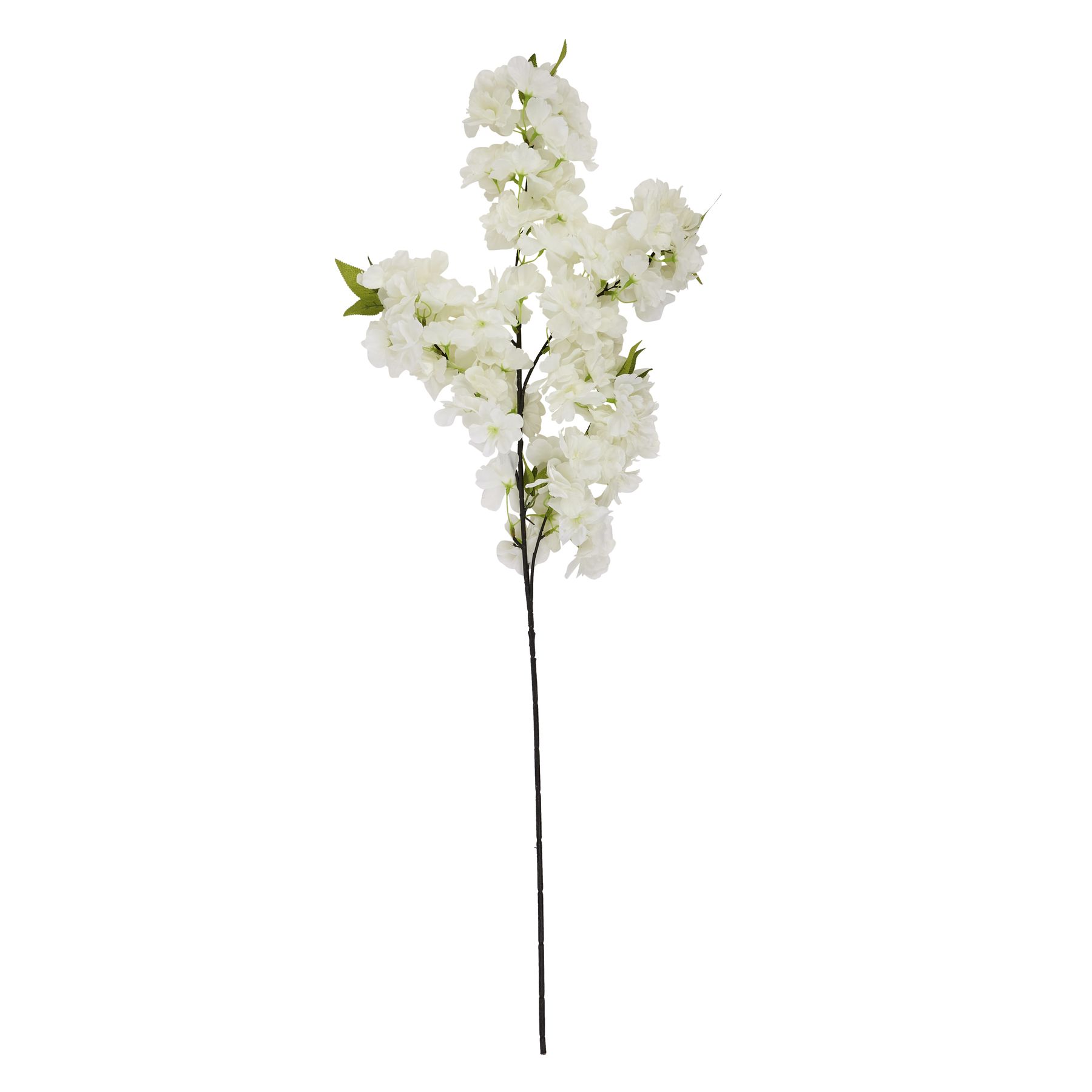 Large White Full Cherry Blossom Stem - Image 4