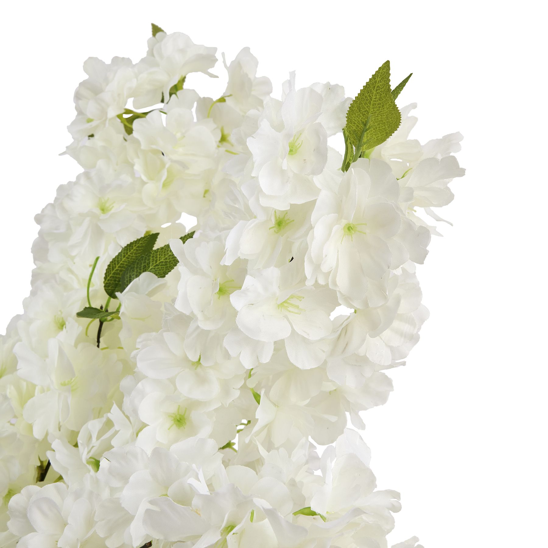 Large White Full Cherry Blossom Stem - Image 6