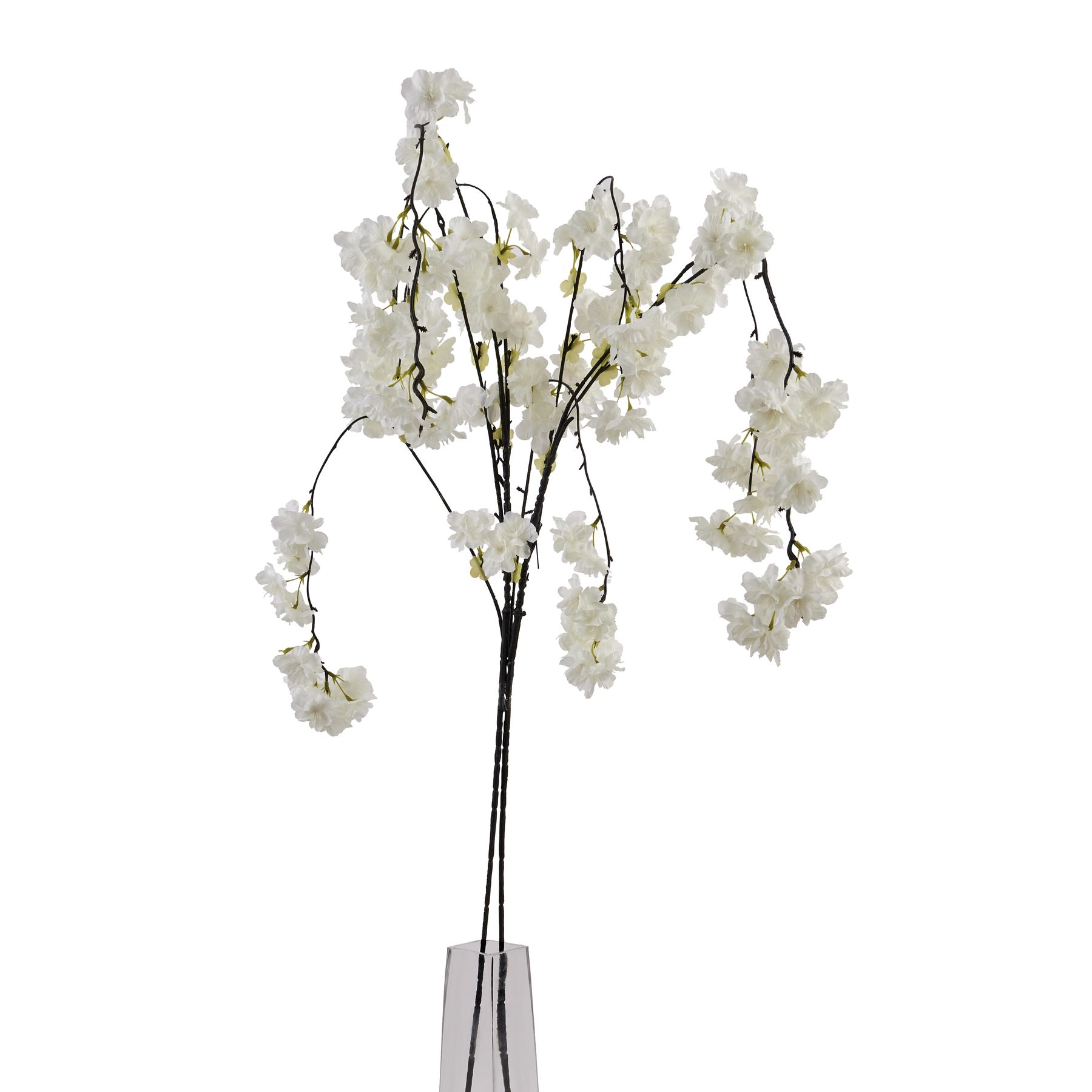 Large White Cherry Blossom Stem - Image 1
