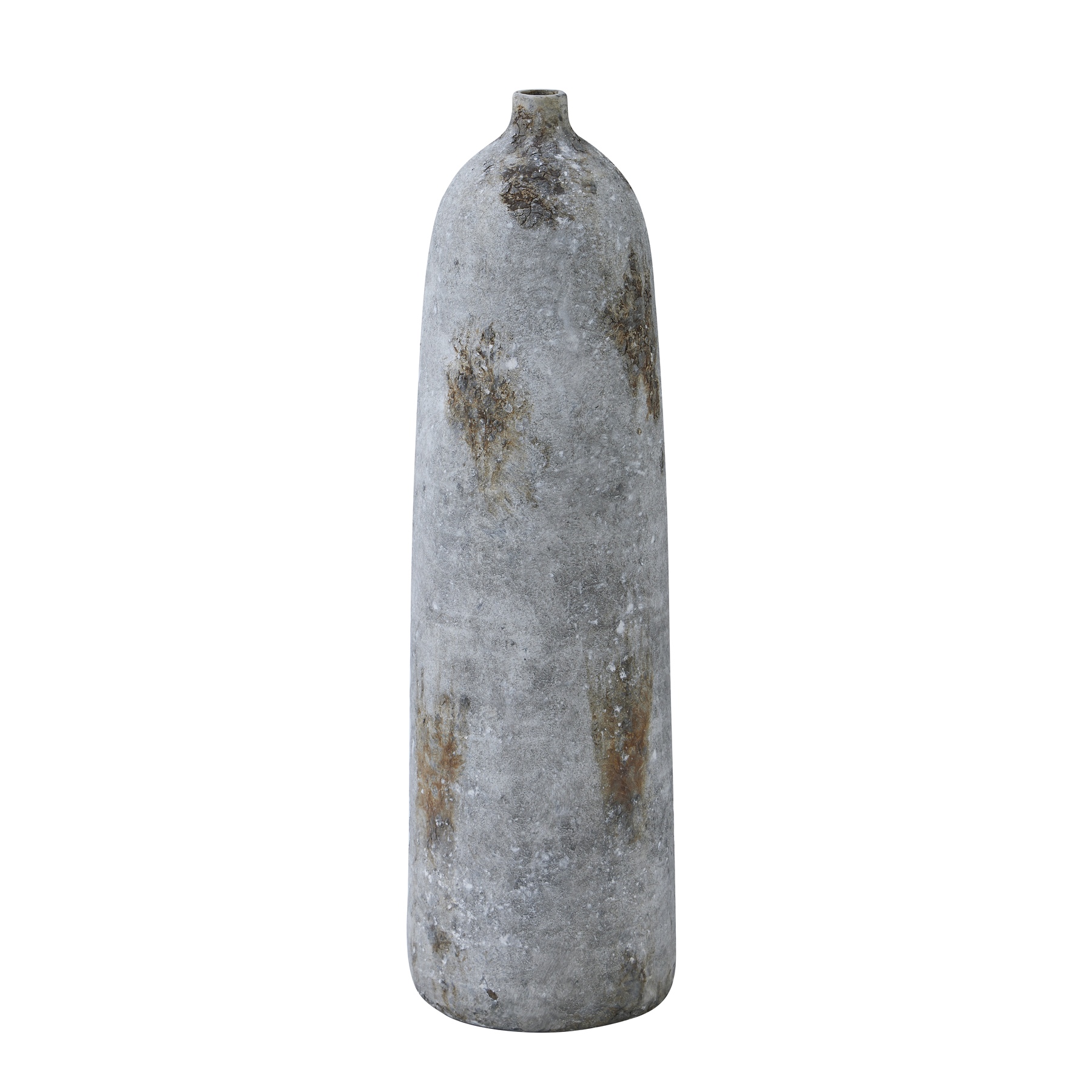 Large Aged Stone Bottle Vase - Image 1