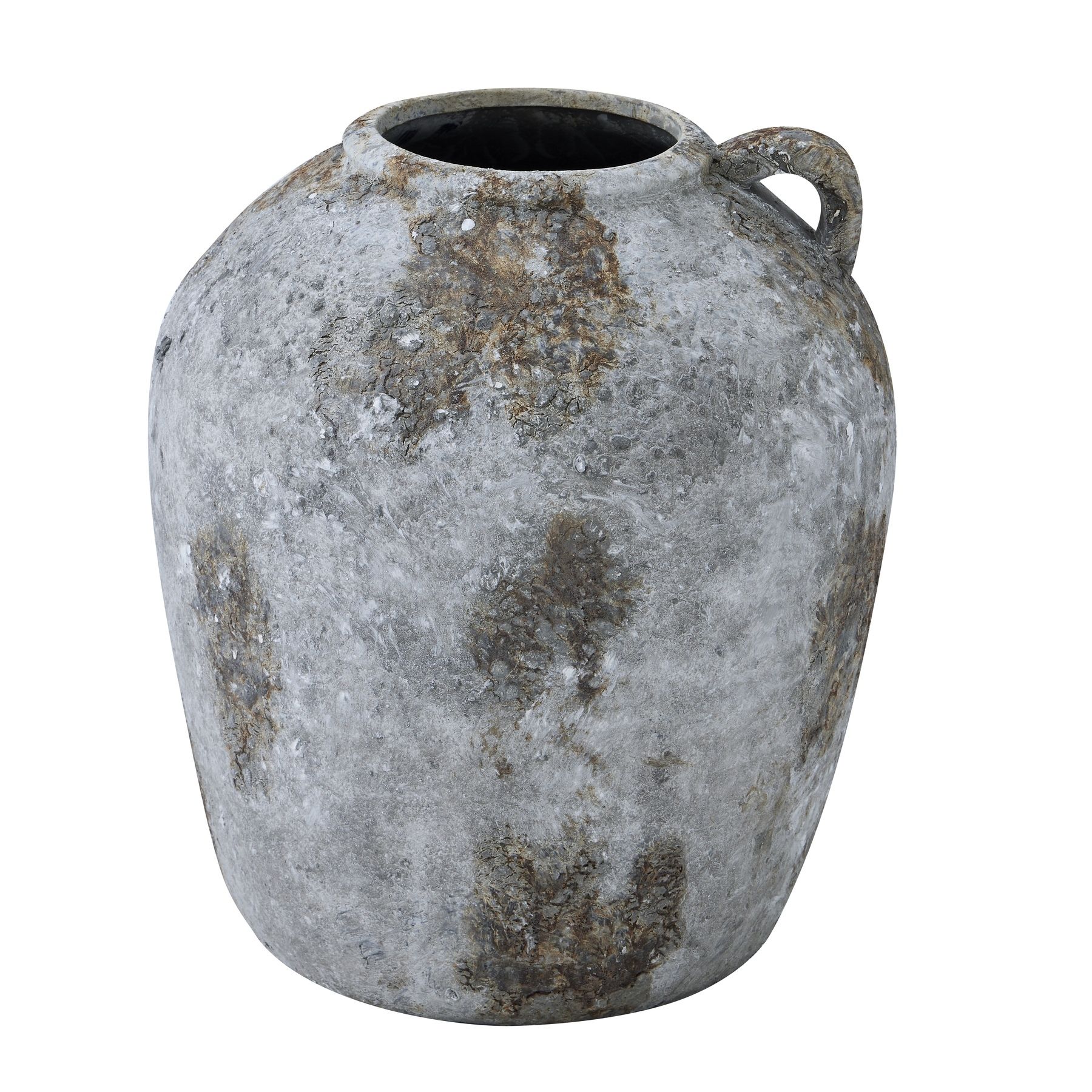 Large Aged Stone Olpe Vase - Image 1