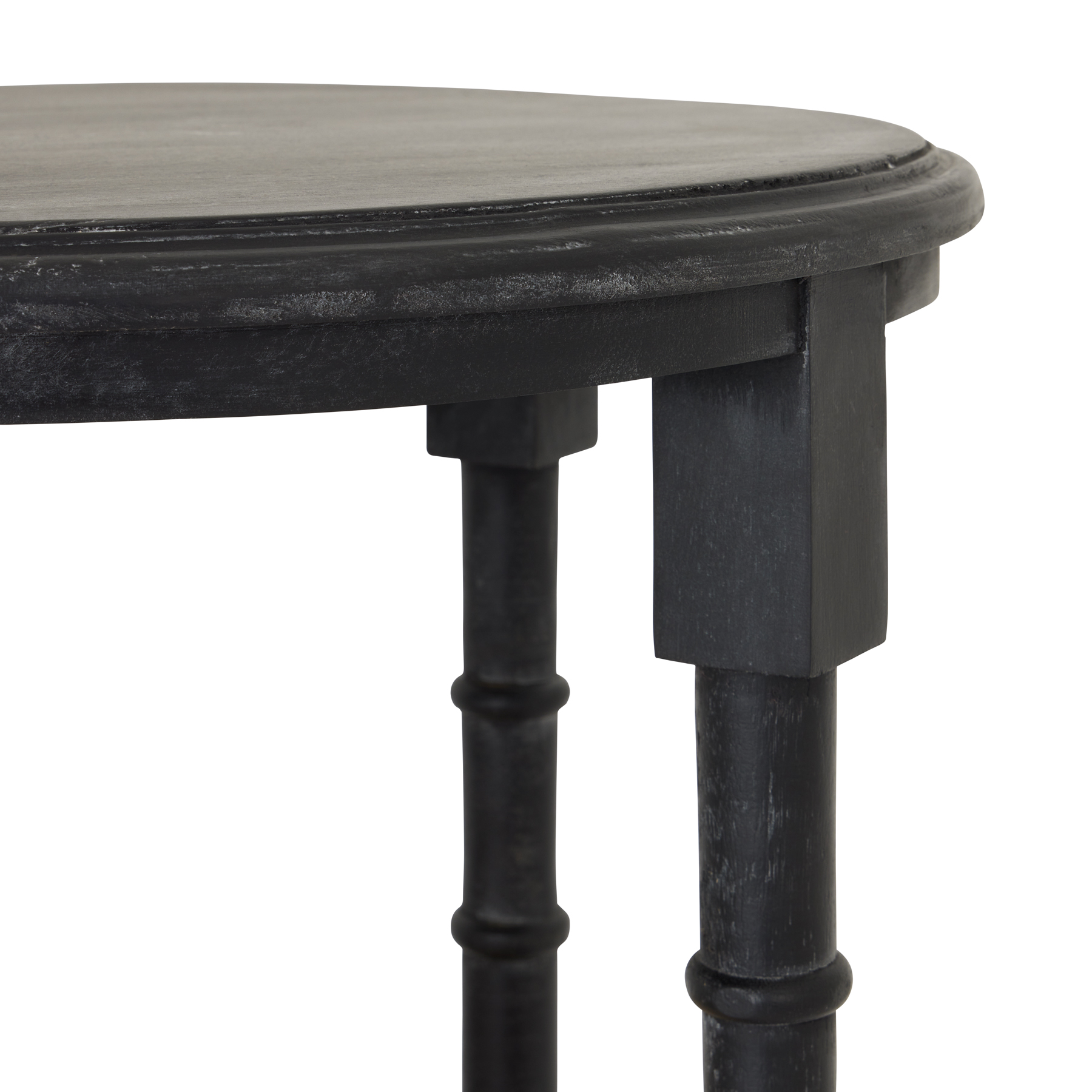 Raffles Black Tall Round Side Table - Image 2