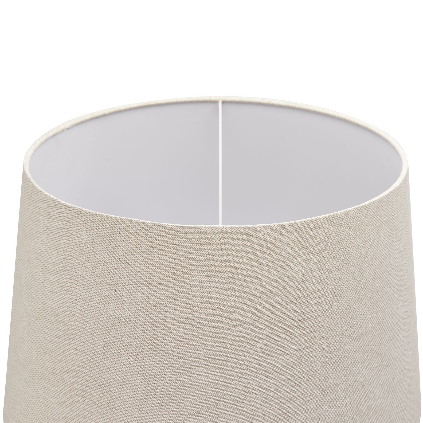 Delaney Grey Pillar Lamp With Linen Shade - Image 3