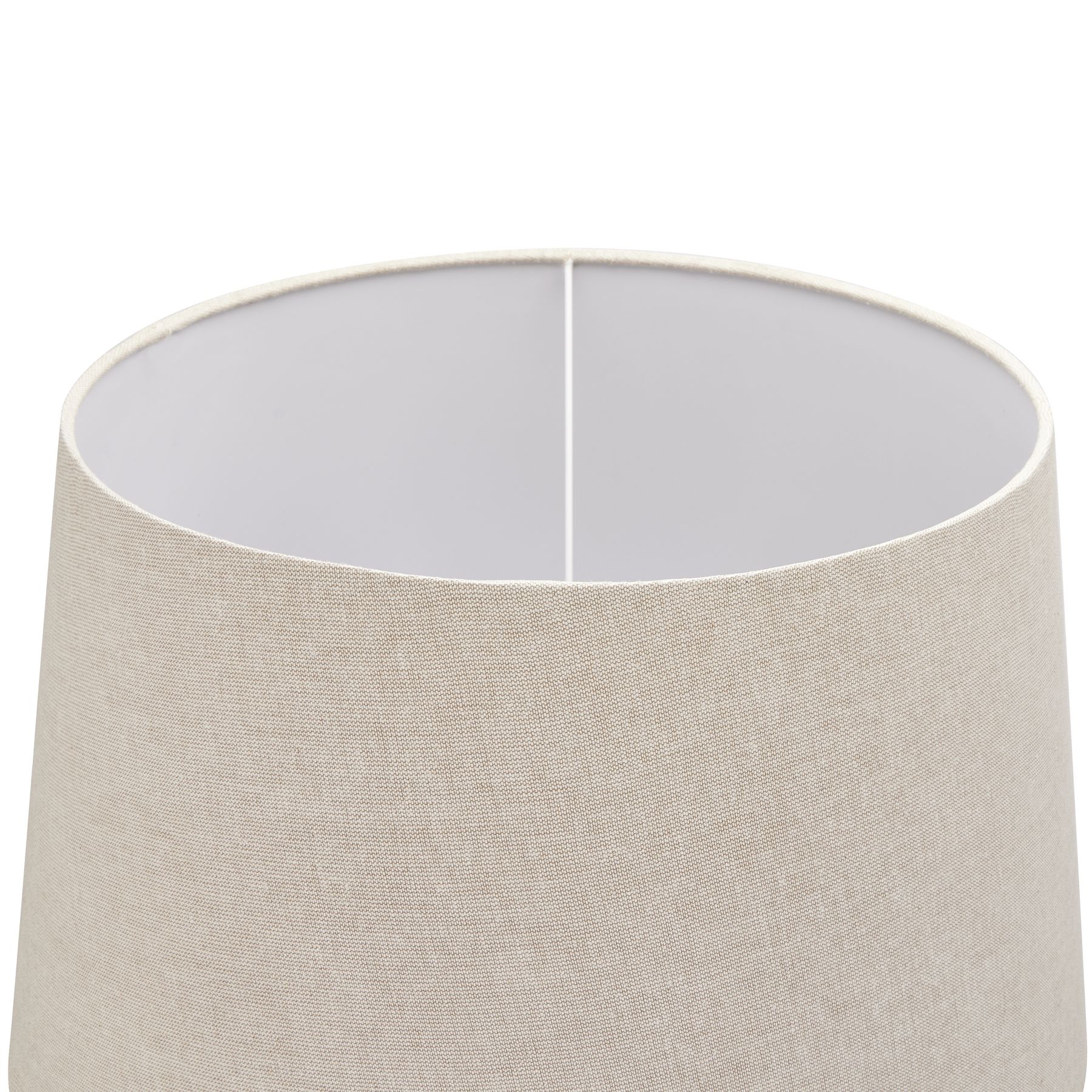 Delaney Grey Pillar Lamp With Linen Shade - Image 3