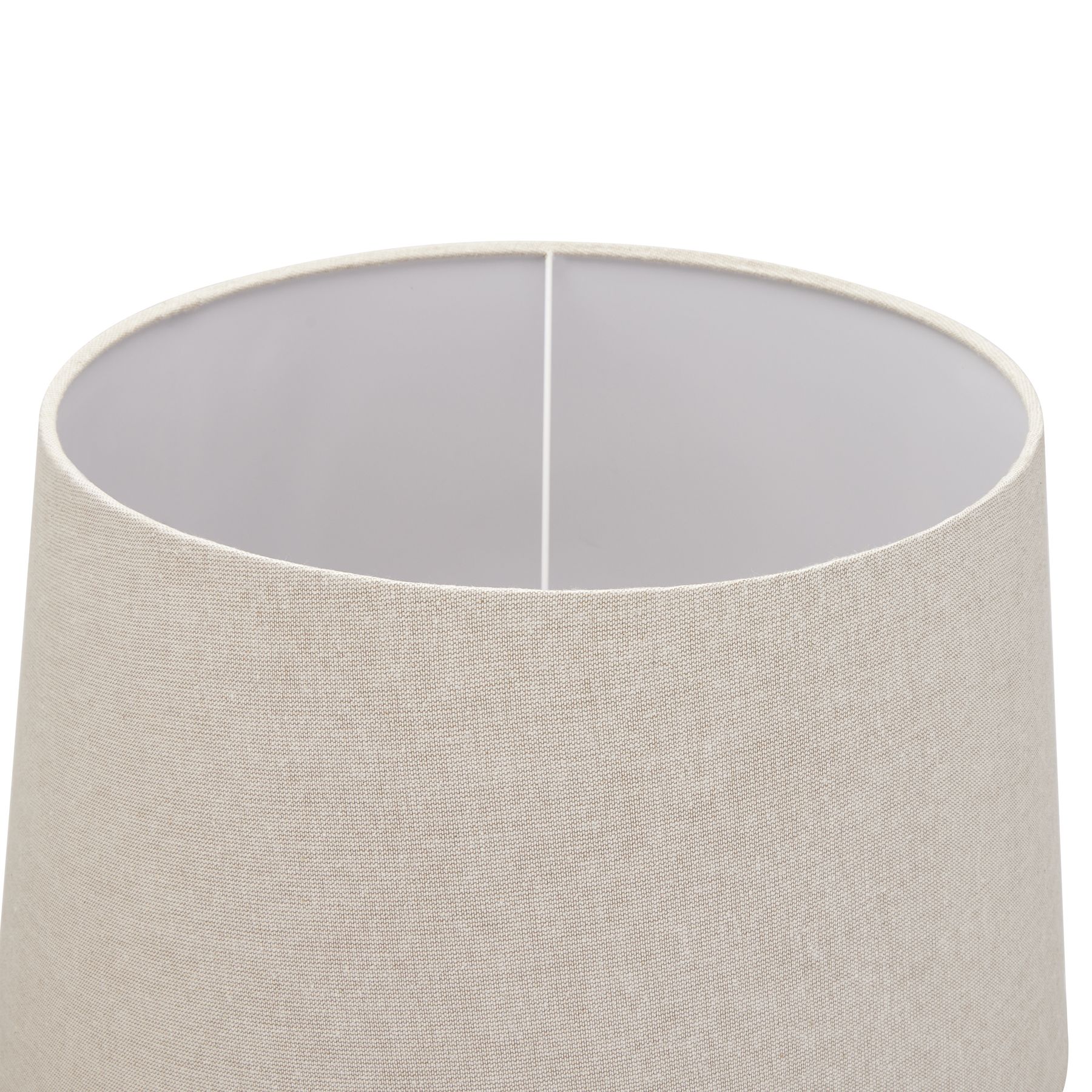 Delaney Natural Wash Fluted Lamp With Linen Shade - Image 3