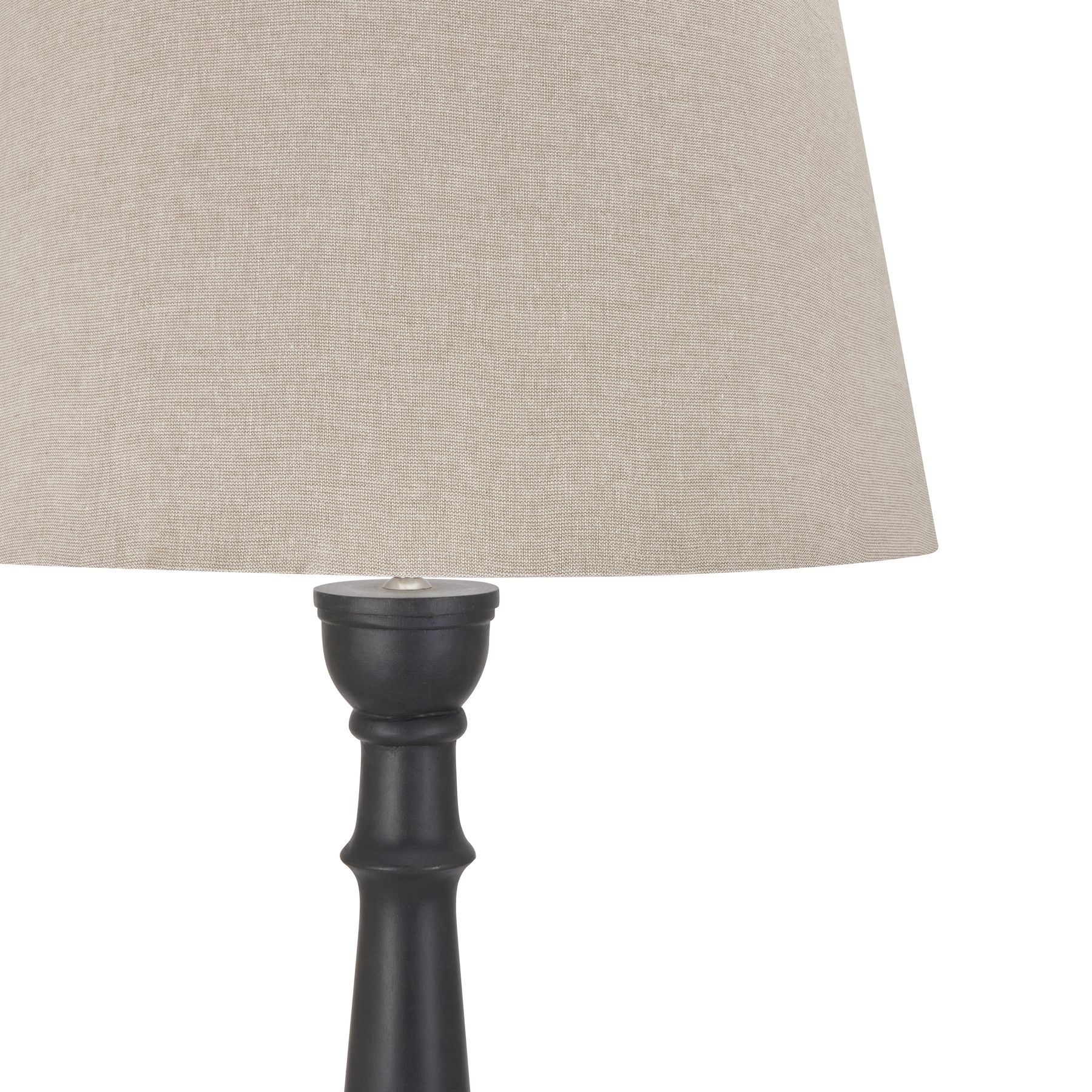 Delaney Grey Droplet Floor Lamp With Linen Shade - Image 2